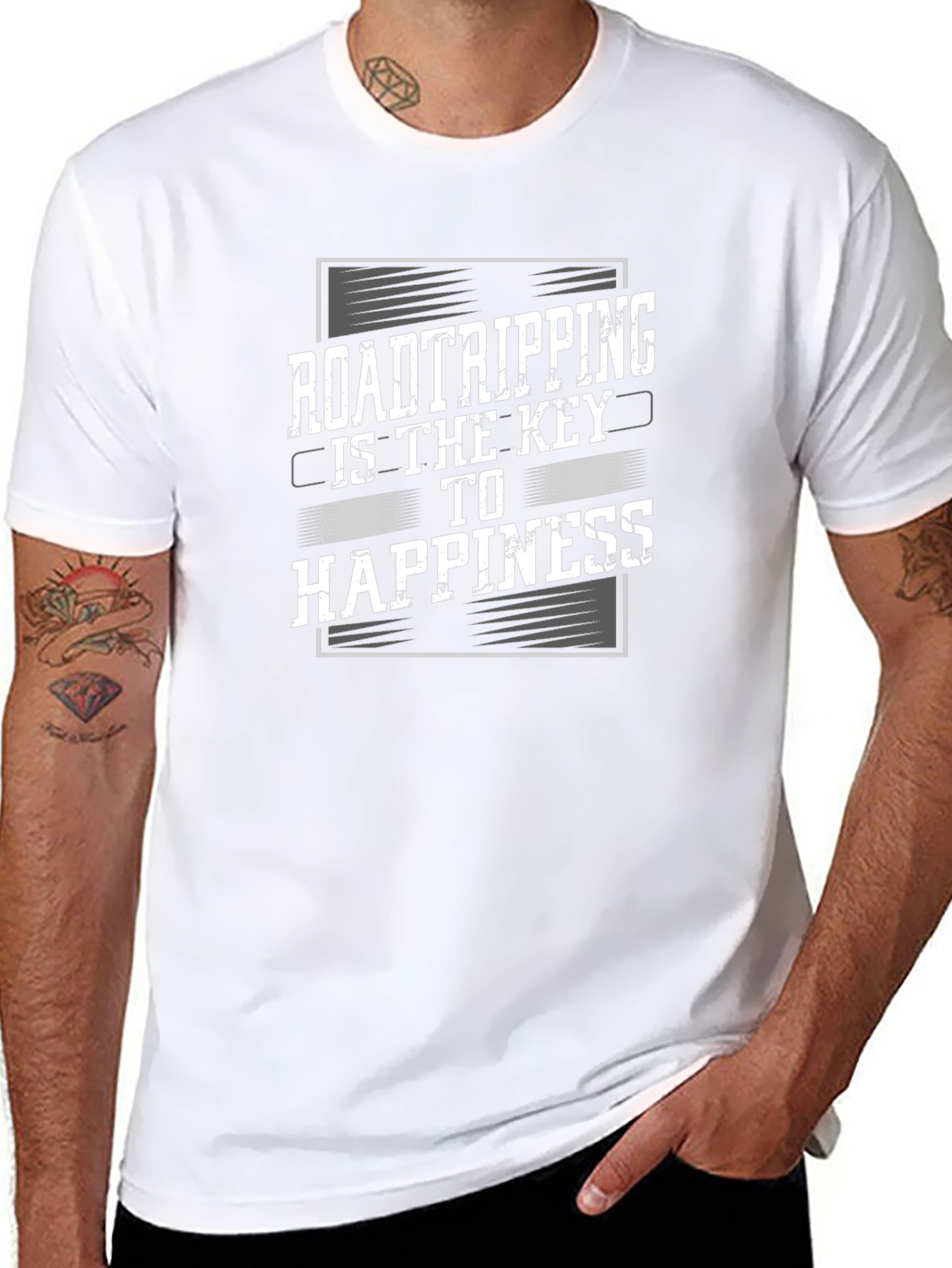 Road Tripping is the Key to Happiness Graphic Tee