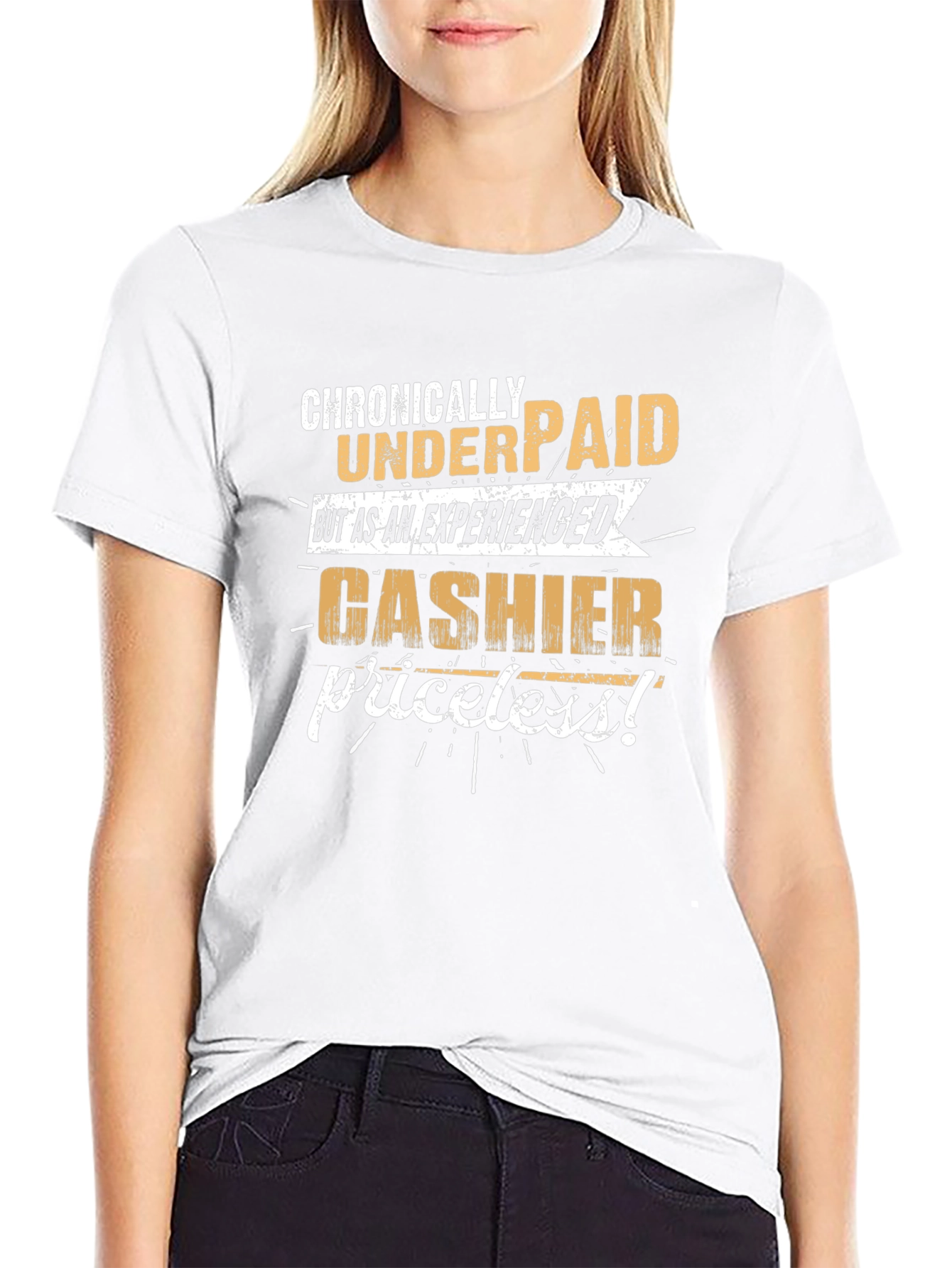 Chronically Underpaid Cashier Graphic T-Shirt