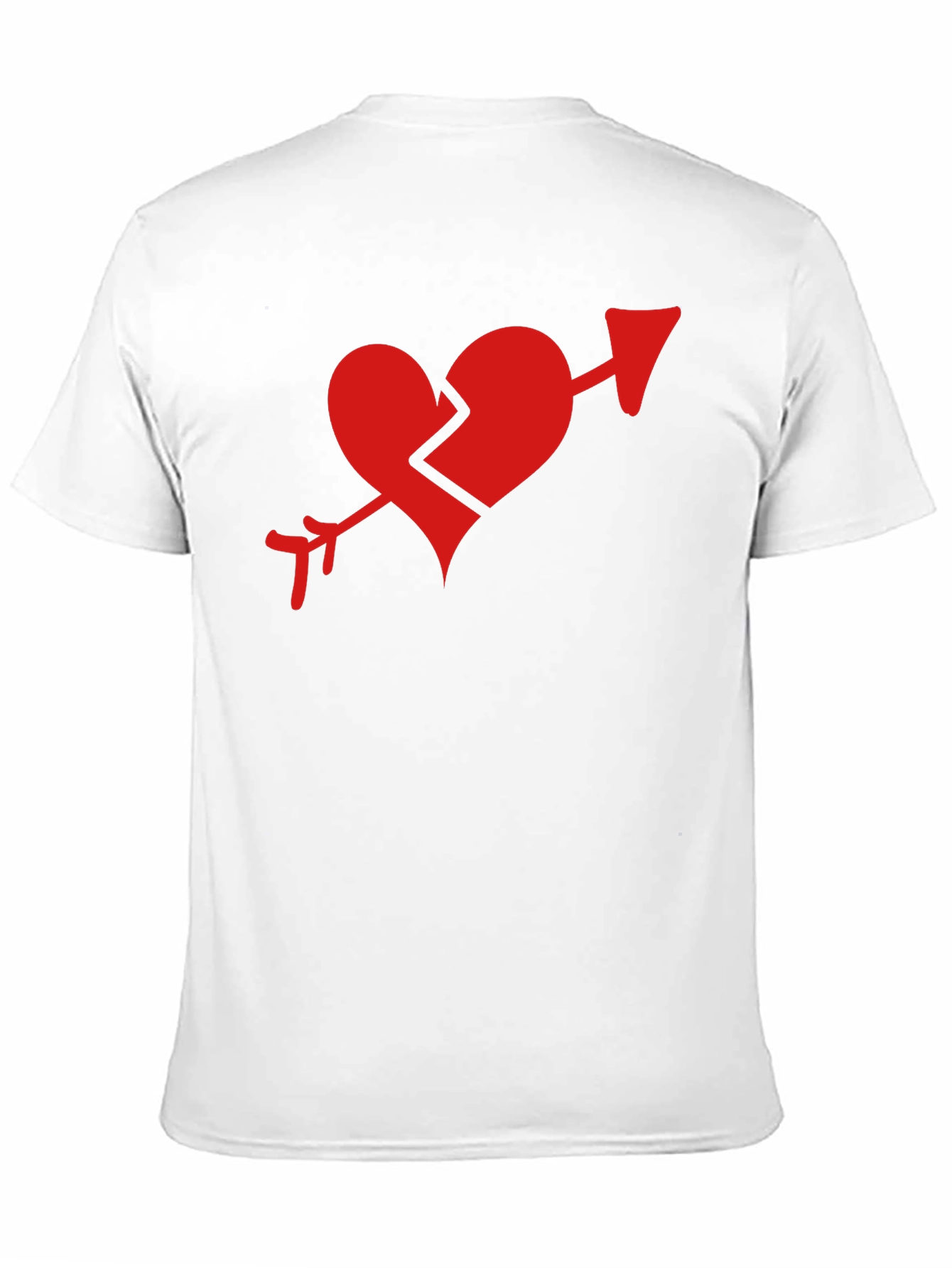 Broken Heart Arrow Graphic Tee - Mens T-Shirt