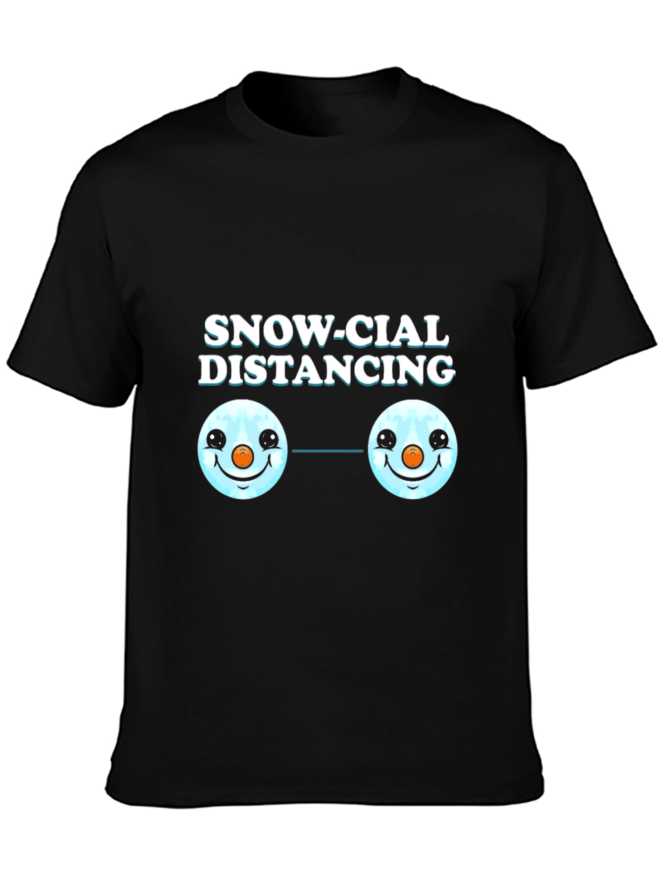 Snow-cial Distancing Graphic Tee - Funny Winter Shirt
