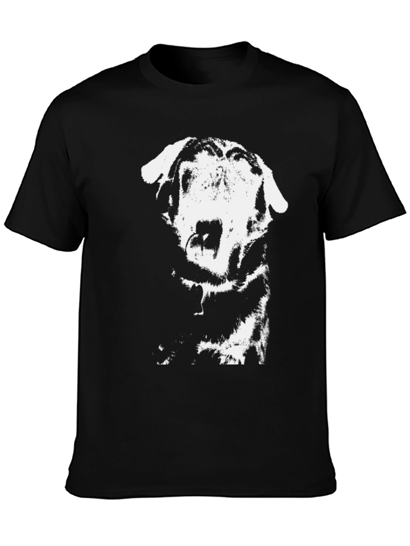 Dog Graphic Black T-Shirt