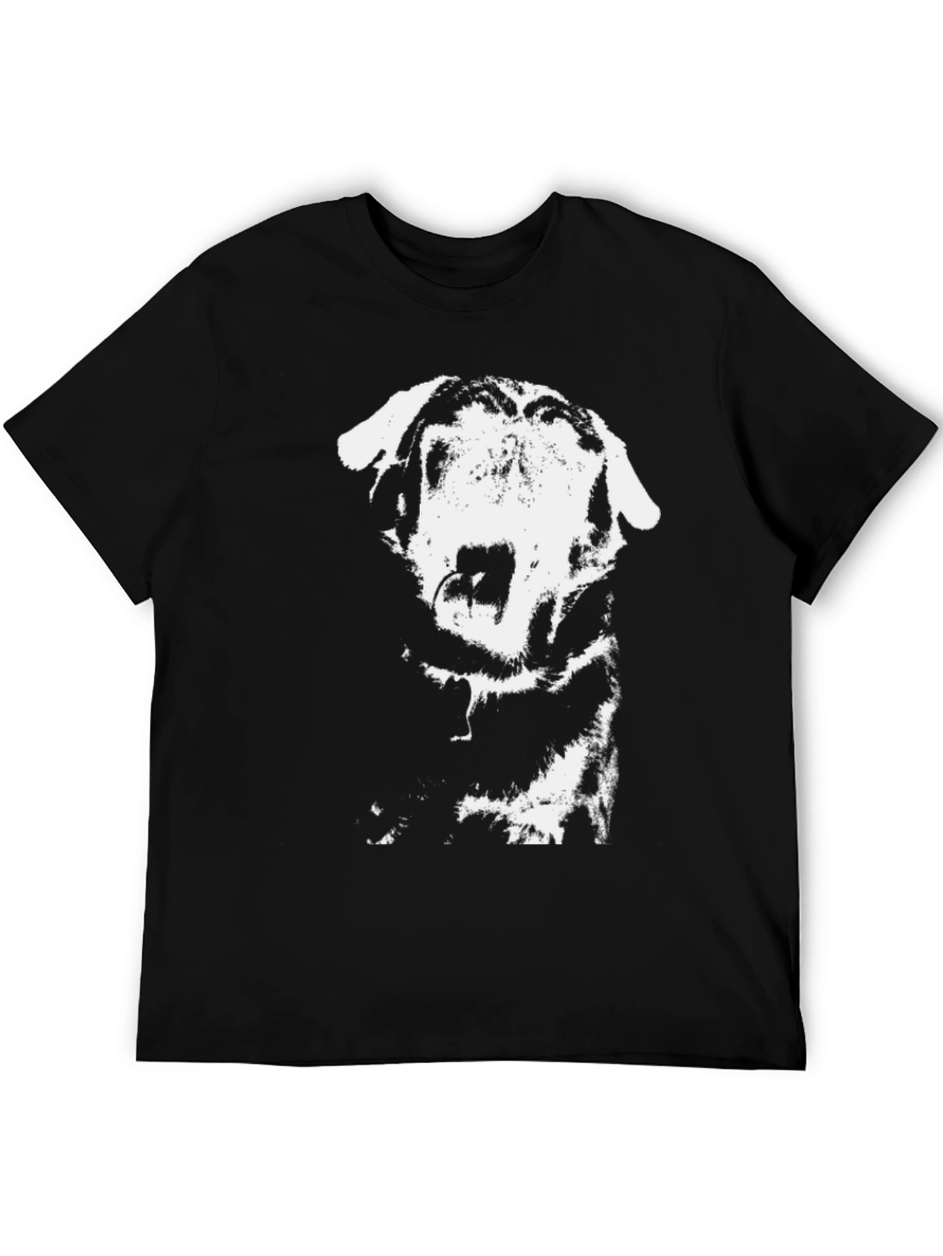 Dog Graphic Black T-Shirt