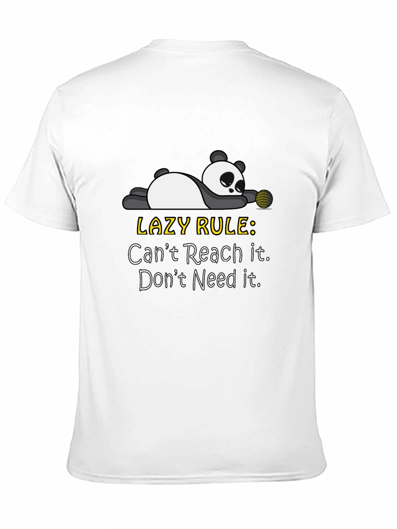 Lazy Panda Graphic T-Shirt