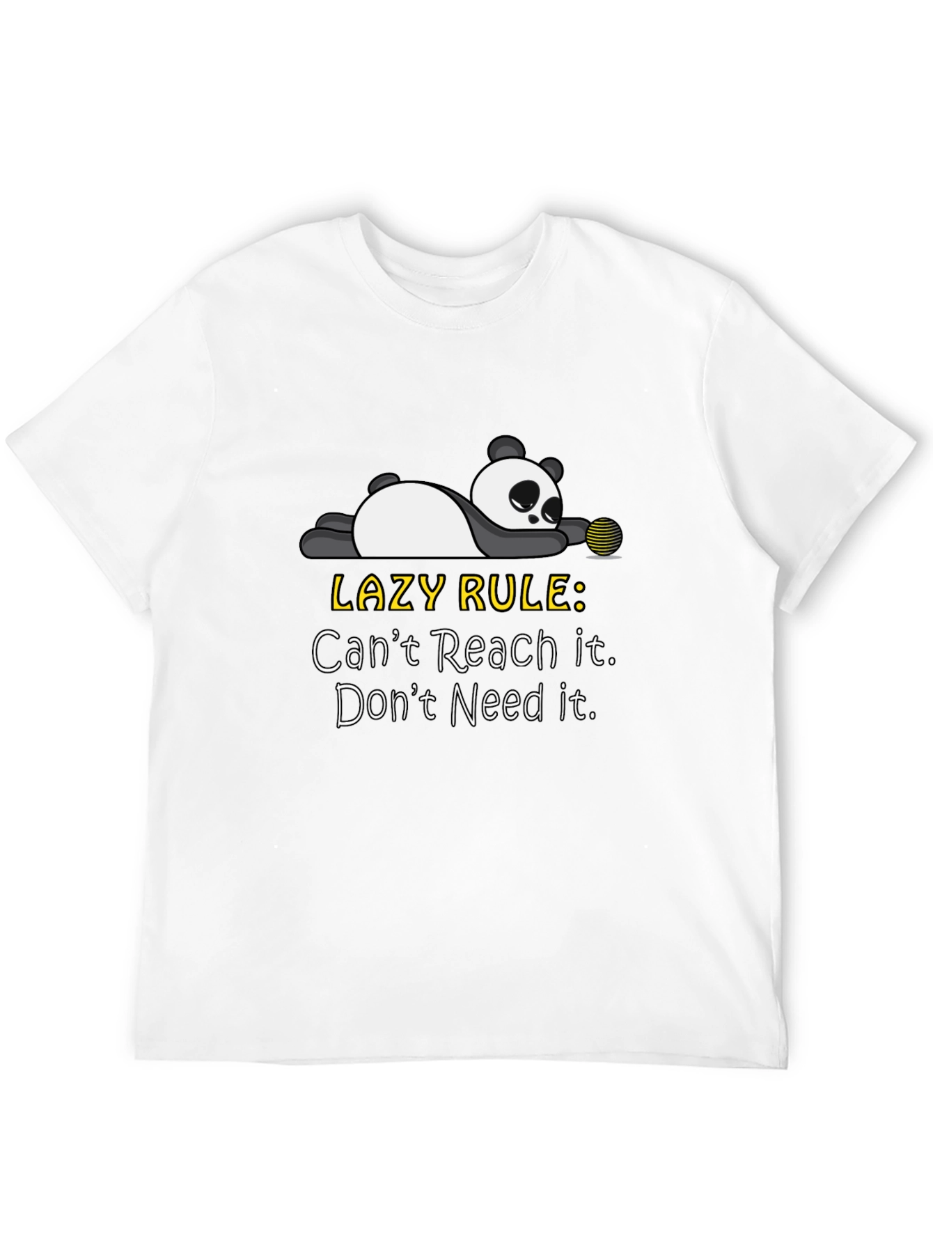 Lazy Panda Graphic T-Shirt