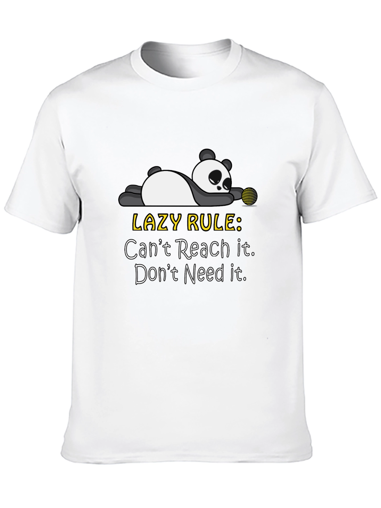 Lazy Panda Graphic T-Shirt