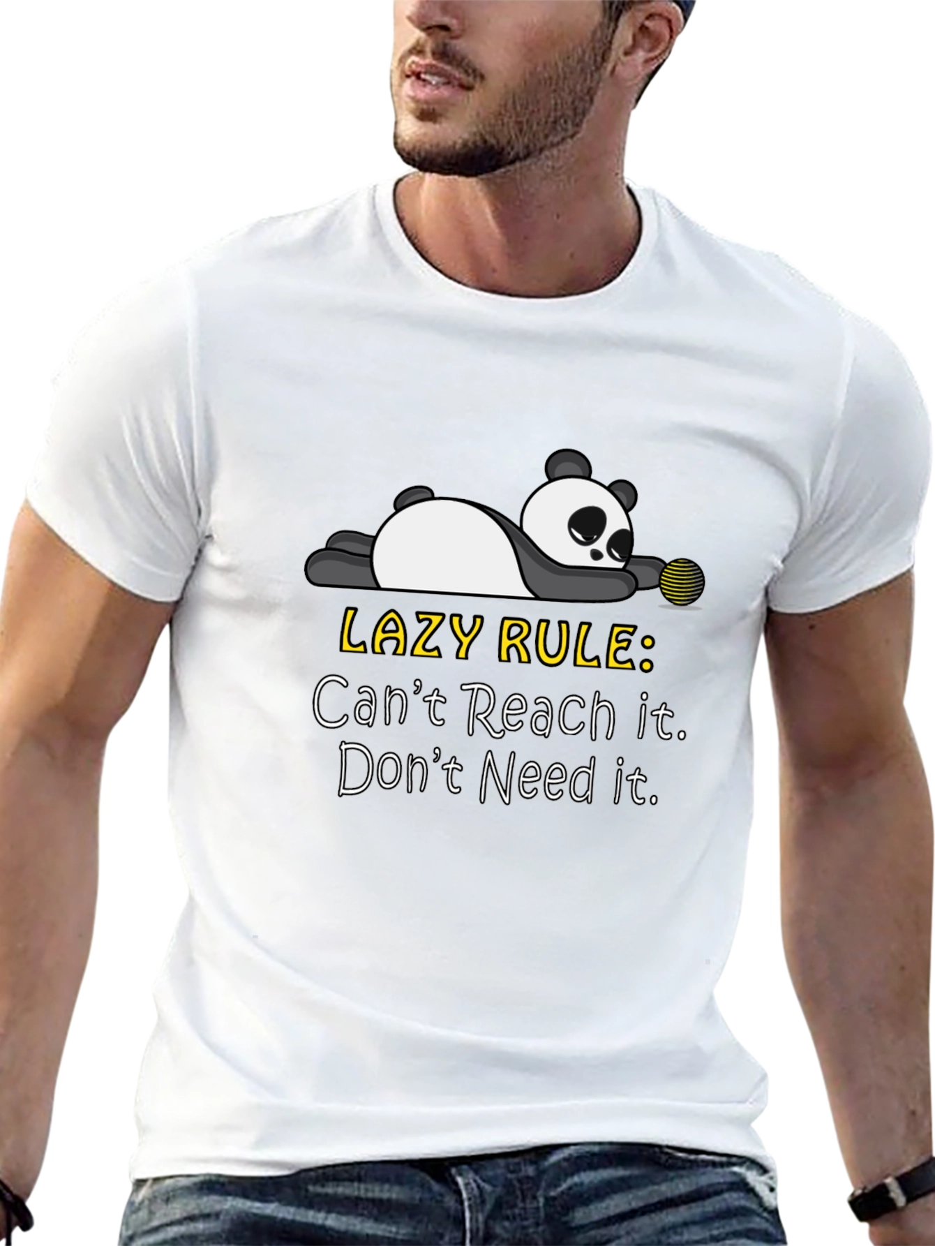 Lazy Panda Graphic T-Shirt