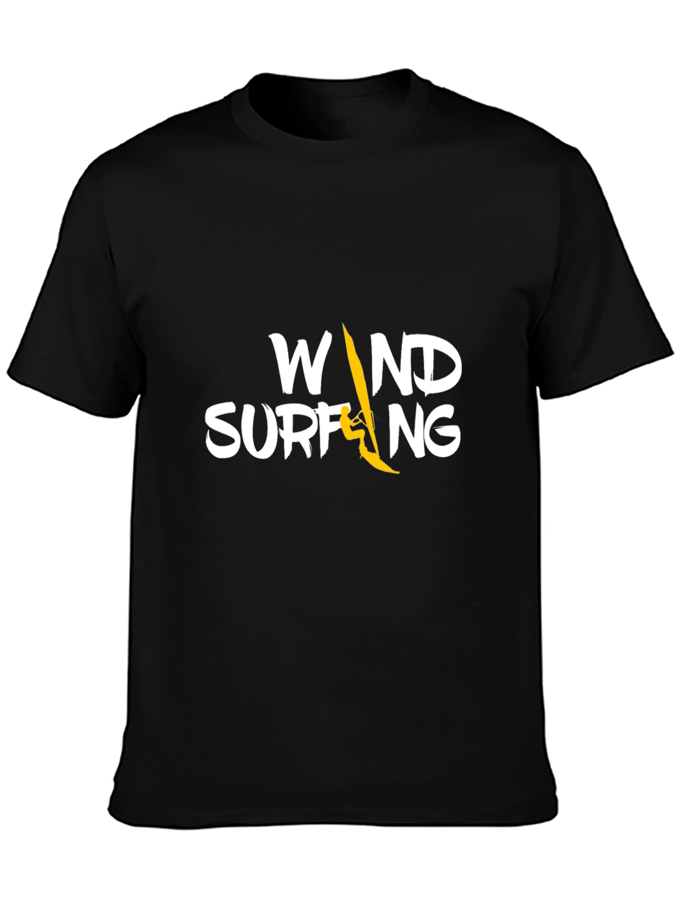 Windsurfing Graphic T-Shirt - Black