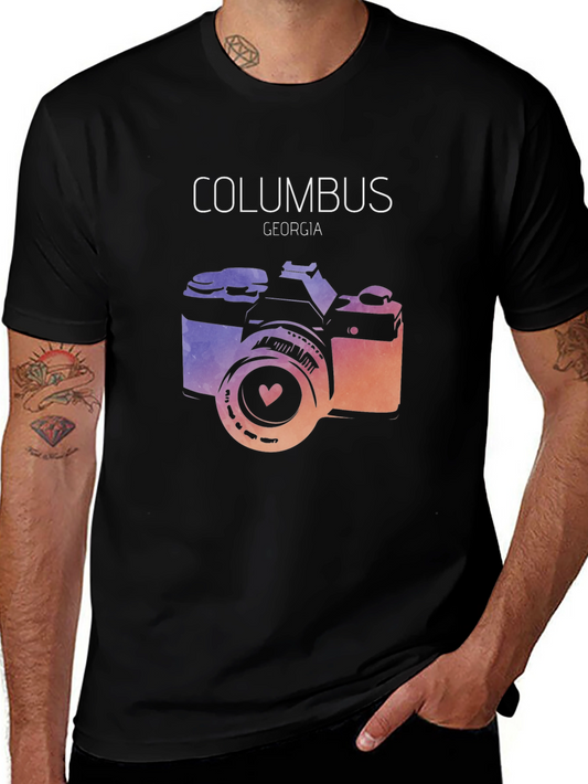 Columbus Georgia Camera Graphic T-Shirt