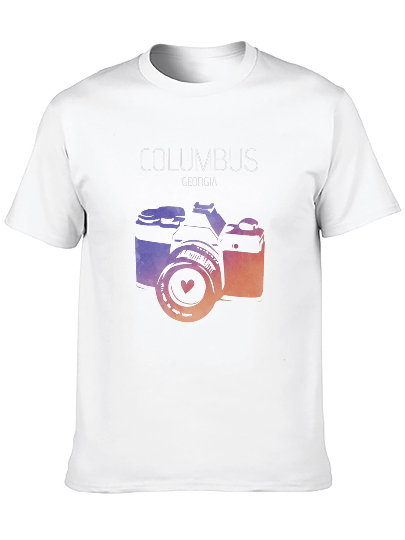 Columbus Georgia Camera Graphic T-Shirt