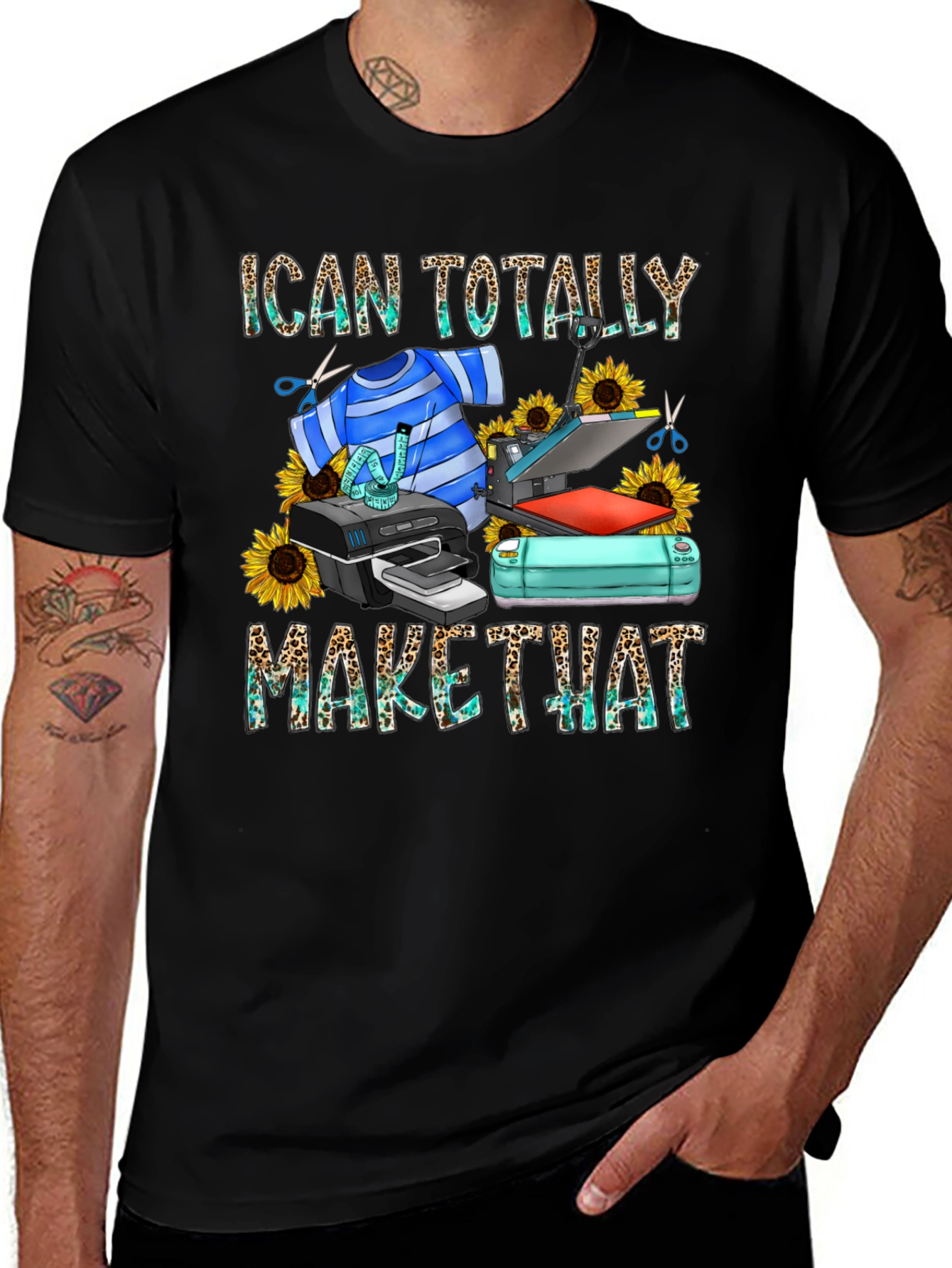 I Can Totally Make That Black Graphic Tee