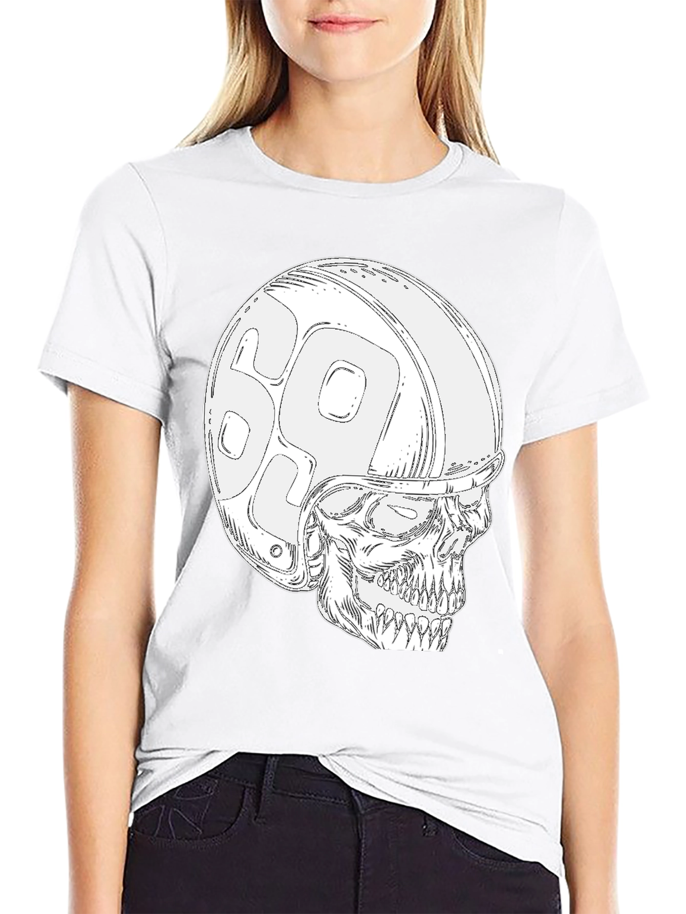 Skull 69 Helmet T-Shirt - Ride in Style!