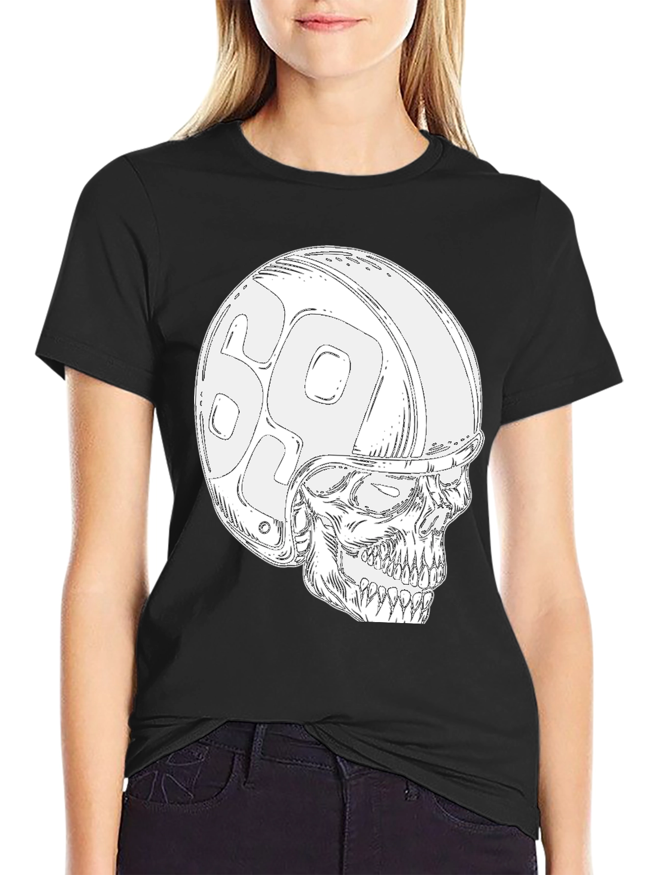 Skull 69 Helmet T-Shirt - Ride in Style!