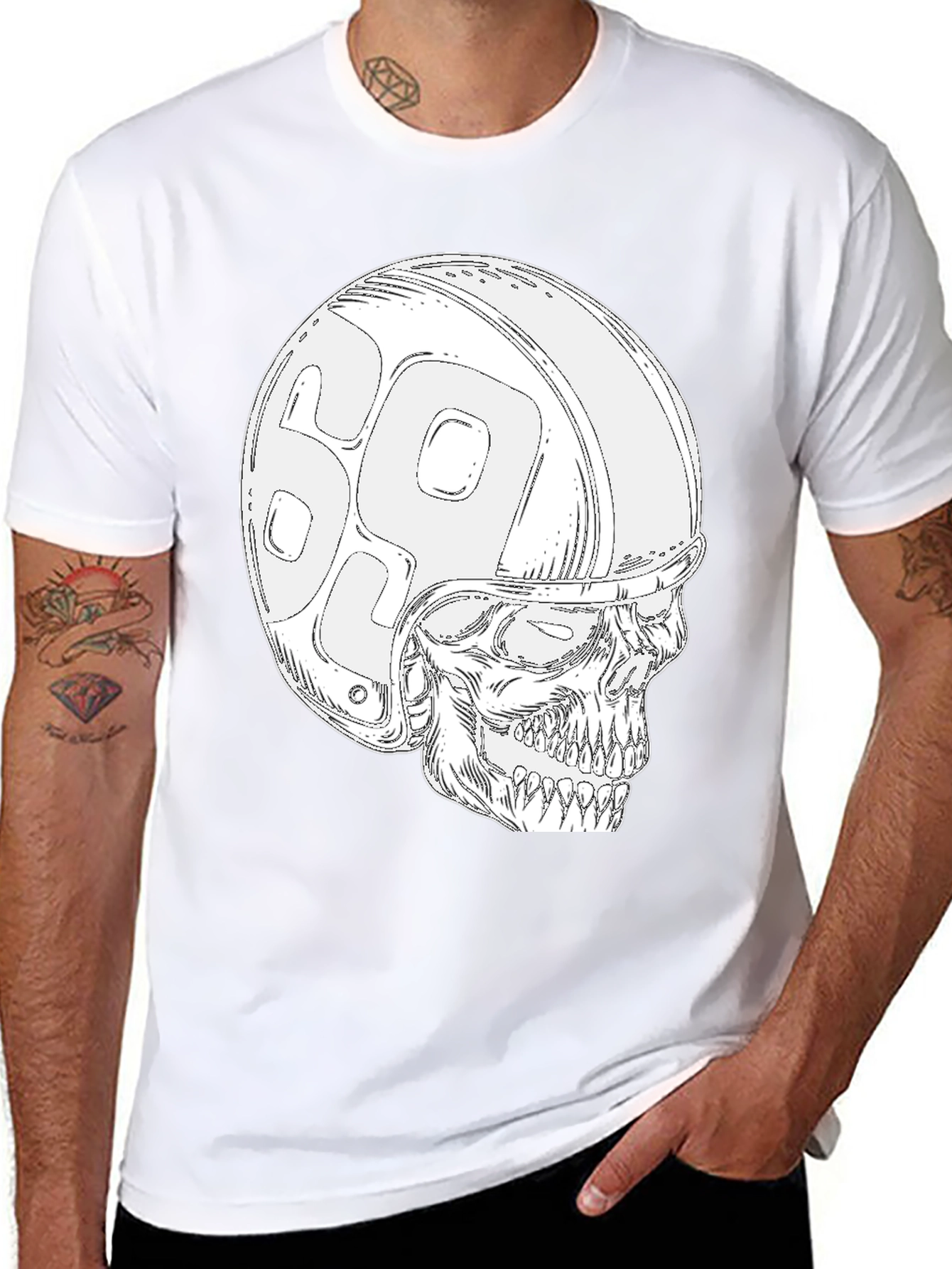Skull 69 Helmet T-Shirt - Ride in Style!
