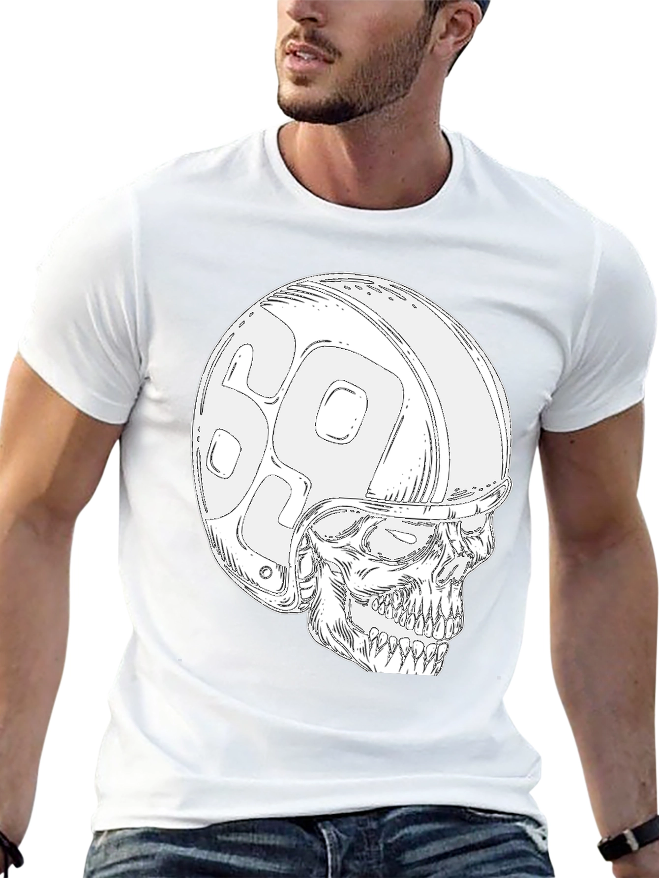 Skull 69 Helmet T-Shirt - Ride in Style!