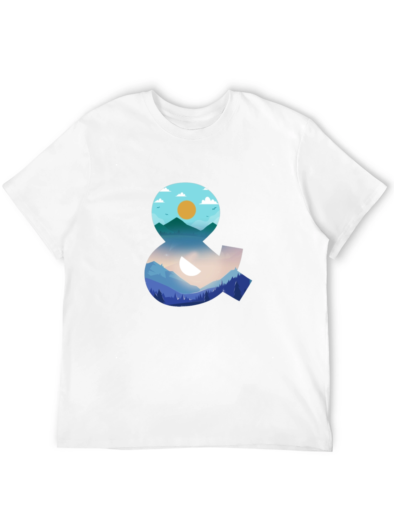 Nature Ampersand Graphic Black T-Shirt