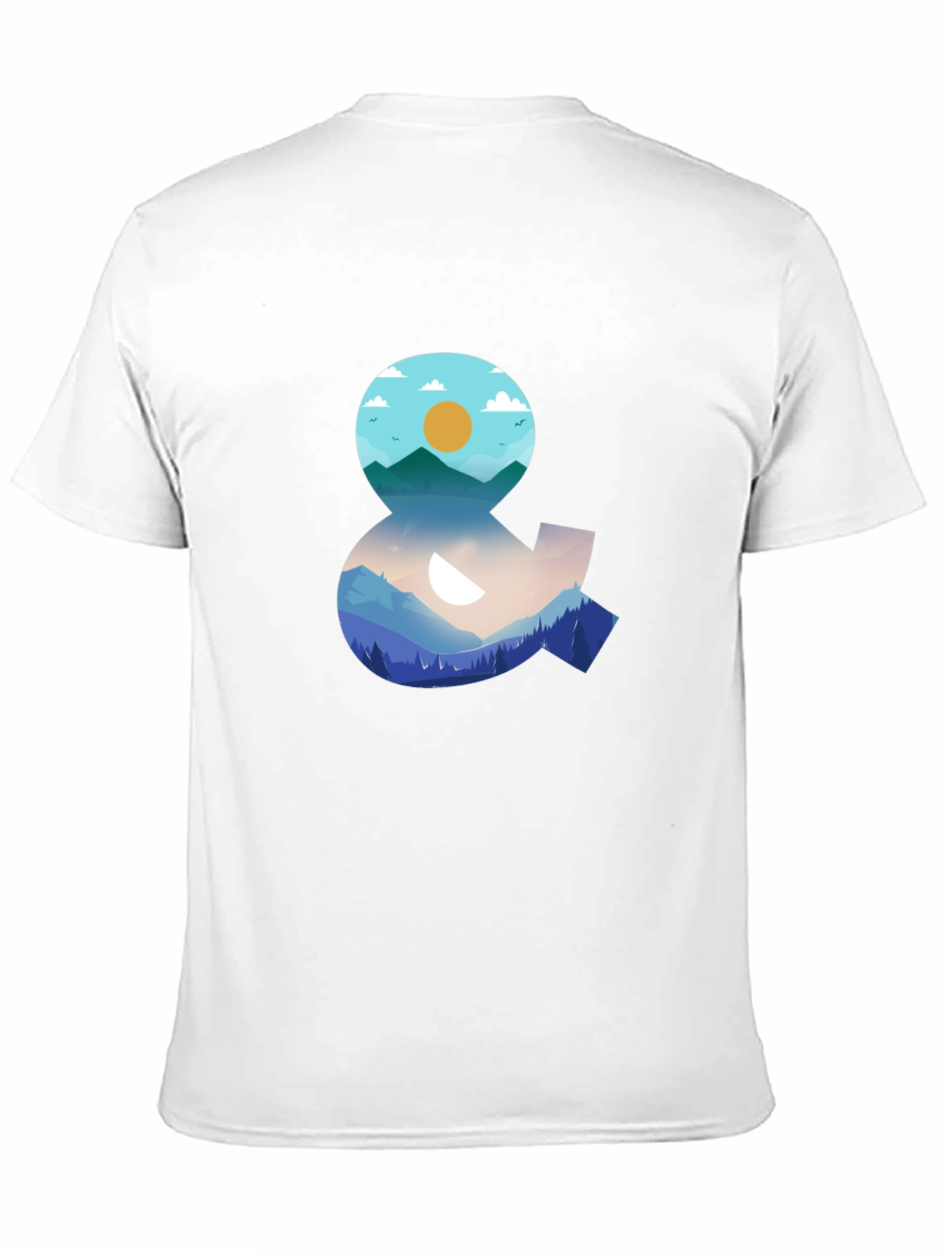 Nature Ampersand Graphic Black T-Shirt