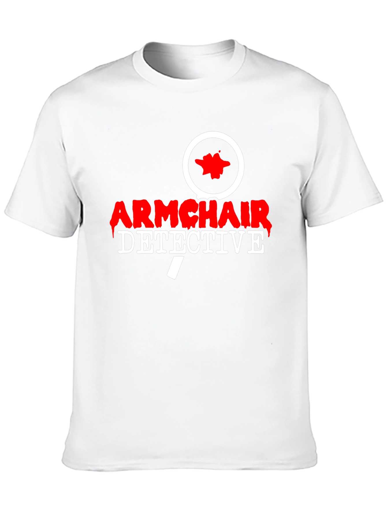 Armchair Detective T-Shirt - Black Cotton Graphic Tee