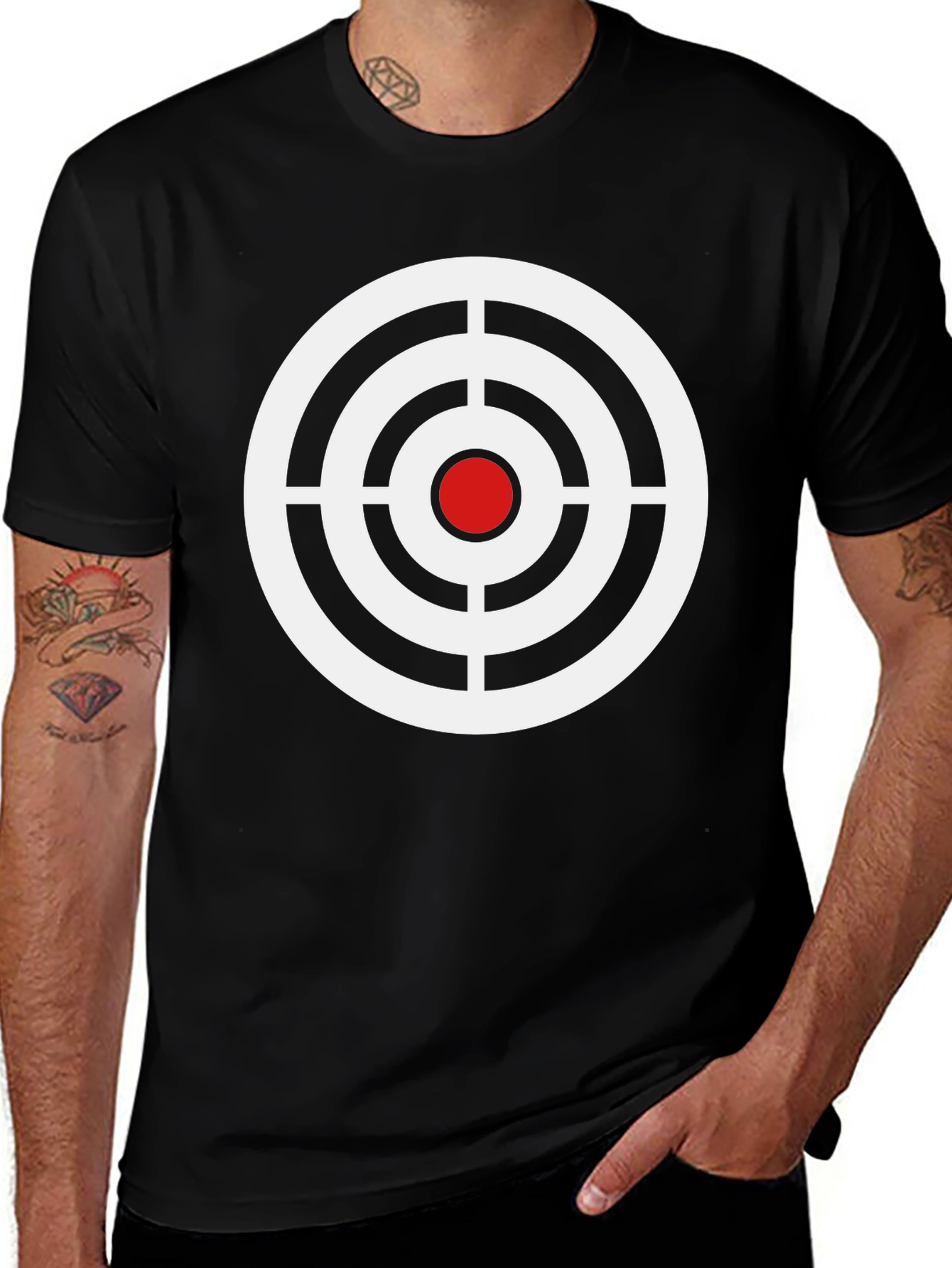 Target T-Shirt - Black and White