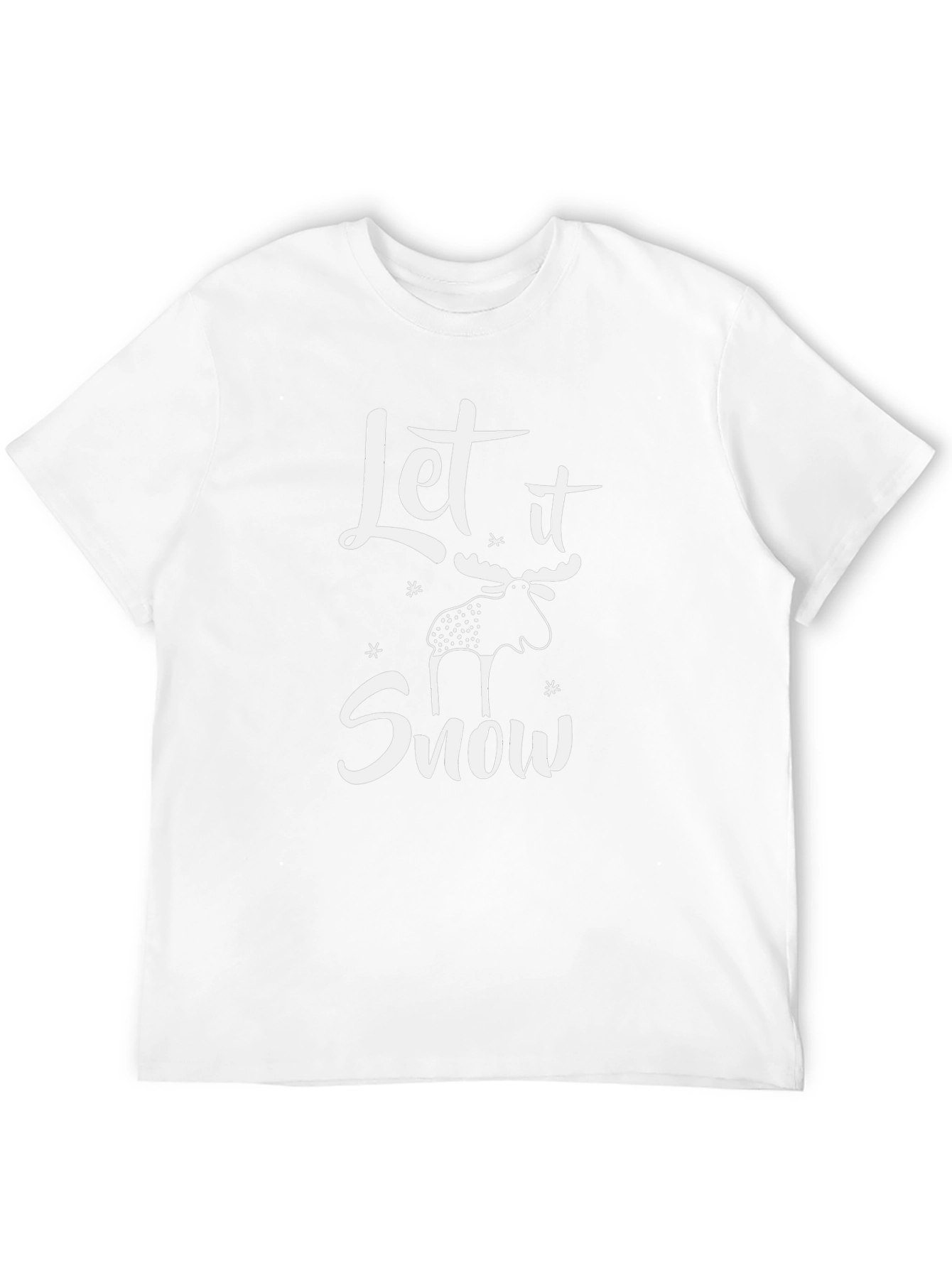 Let it Snow Moose Graphic T-Shirt