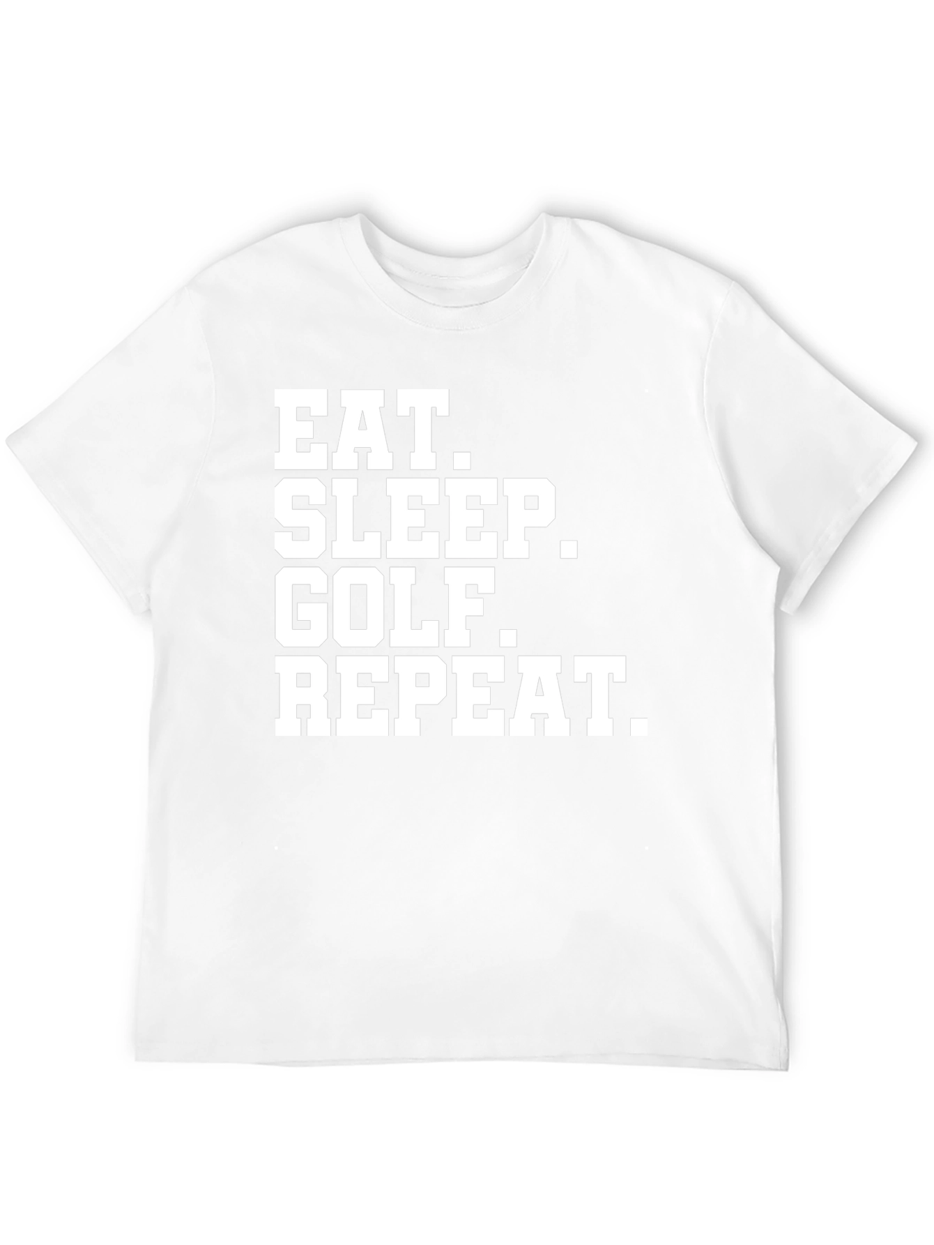 Eat Sleep Golf Repeat T-Shirt - Funny Golfer Tee