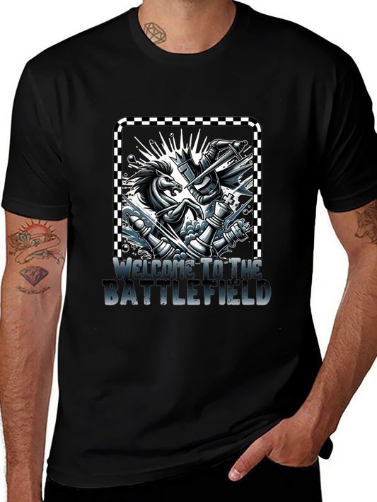 Chess Knight Battle T-Shirt - Welcome to the Battlefield