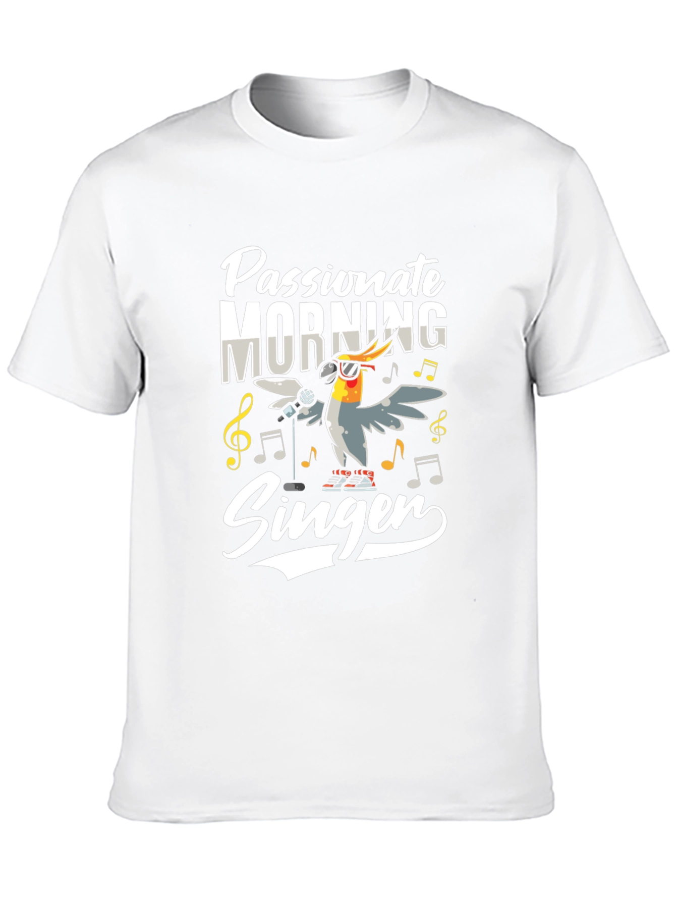 Passionate Morning Singer T-Shirt - Black