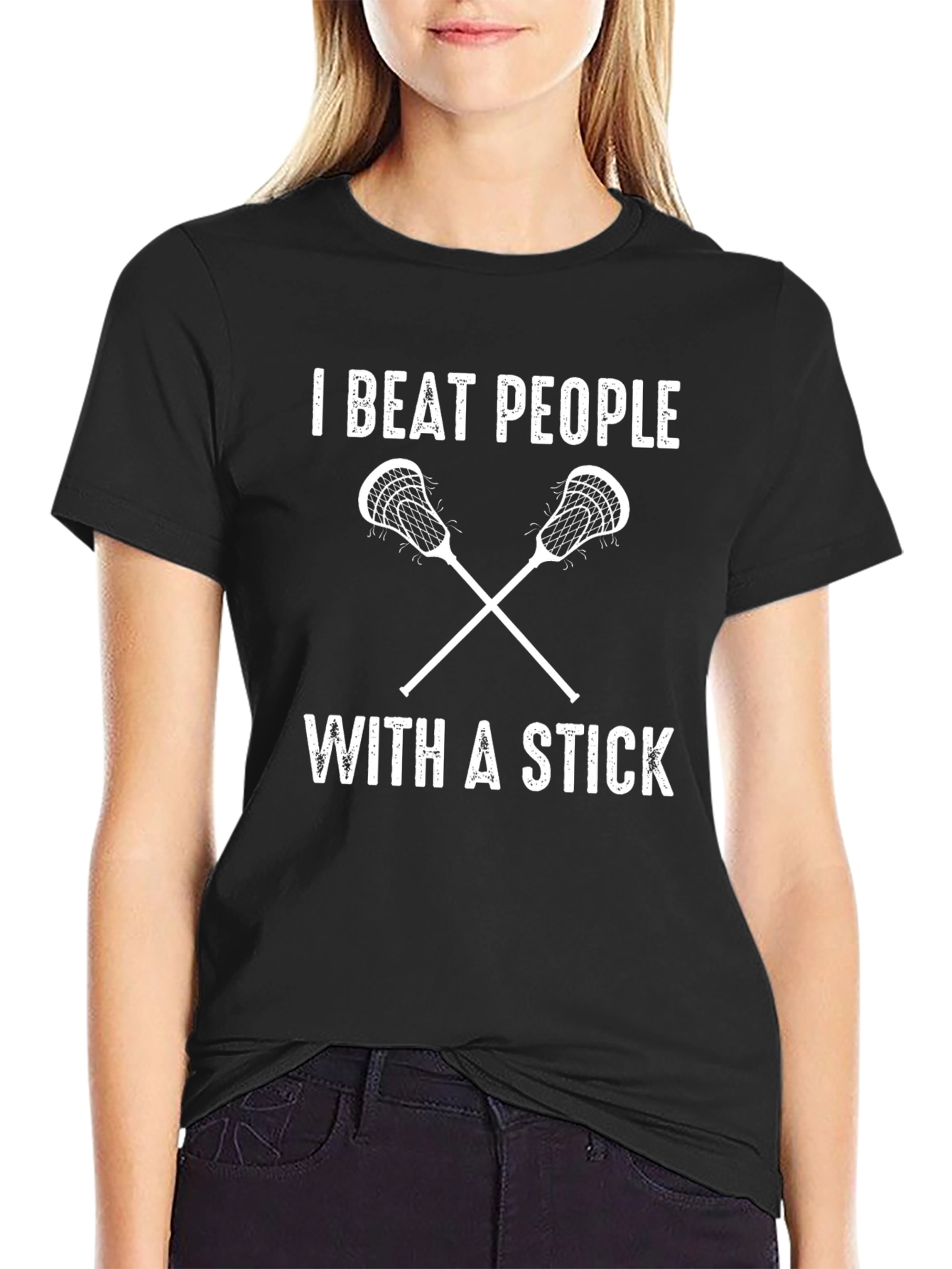I Beat People With A Stick Graphic T-Shirt