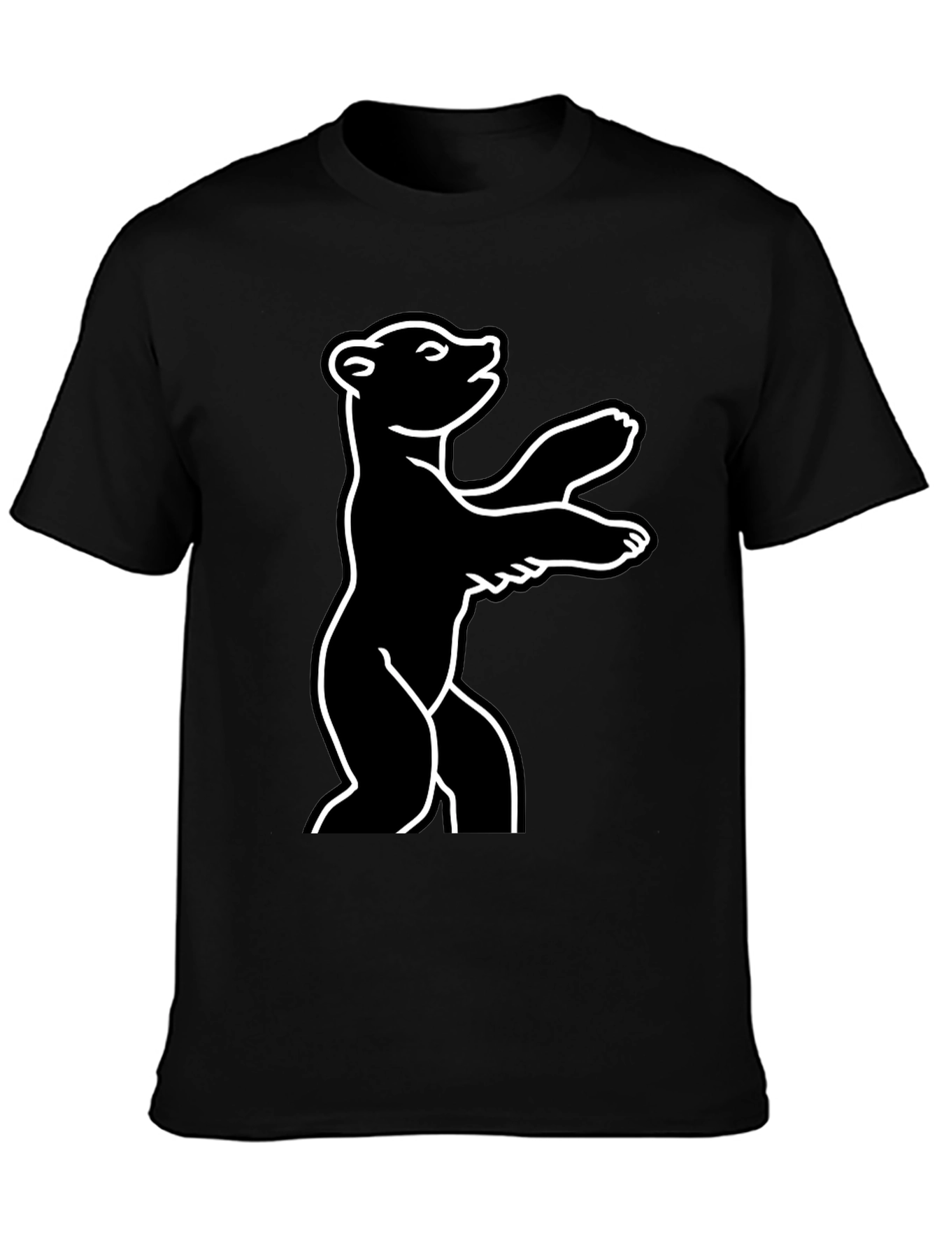Berlin Bear Black T-Shirt - Urban Style