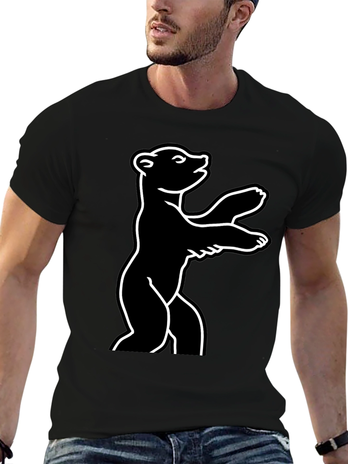 Berlin Bear Black T-Shirt - Urban Style