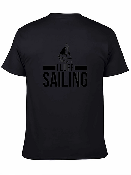 I Luff Sailing T-Shirt - Black