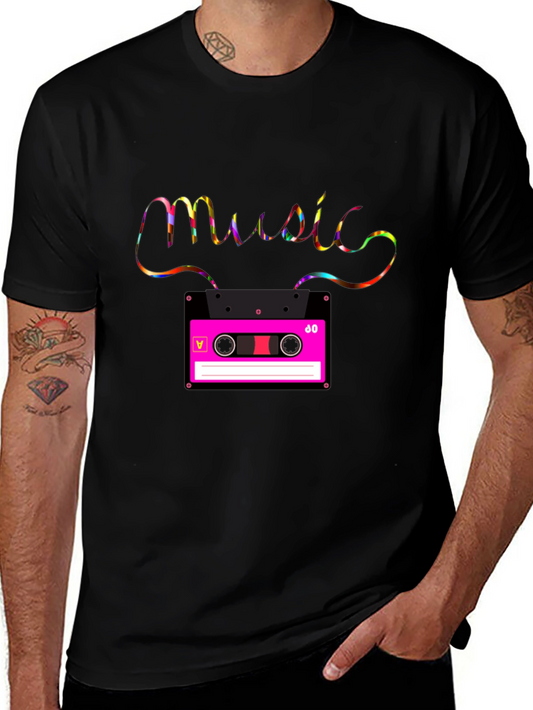 Retro Music Cassette T-Shirt