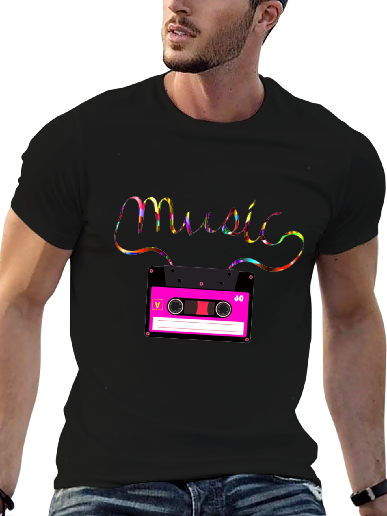 Retro Music Cassette T-Shirt