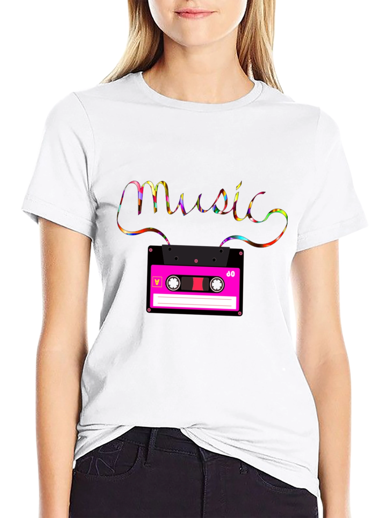 Retro Music Cassette T-Shirt