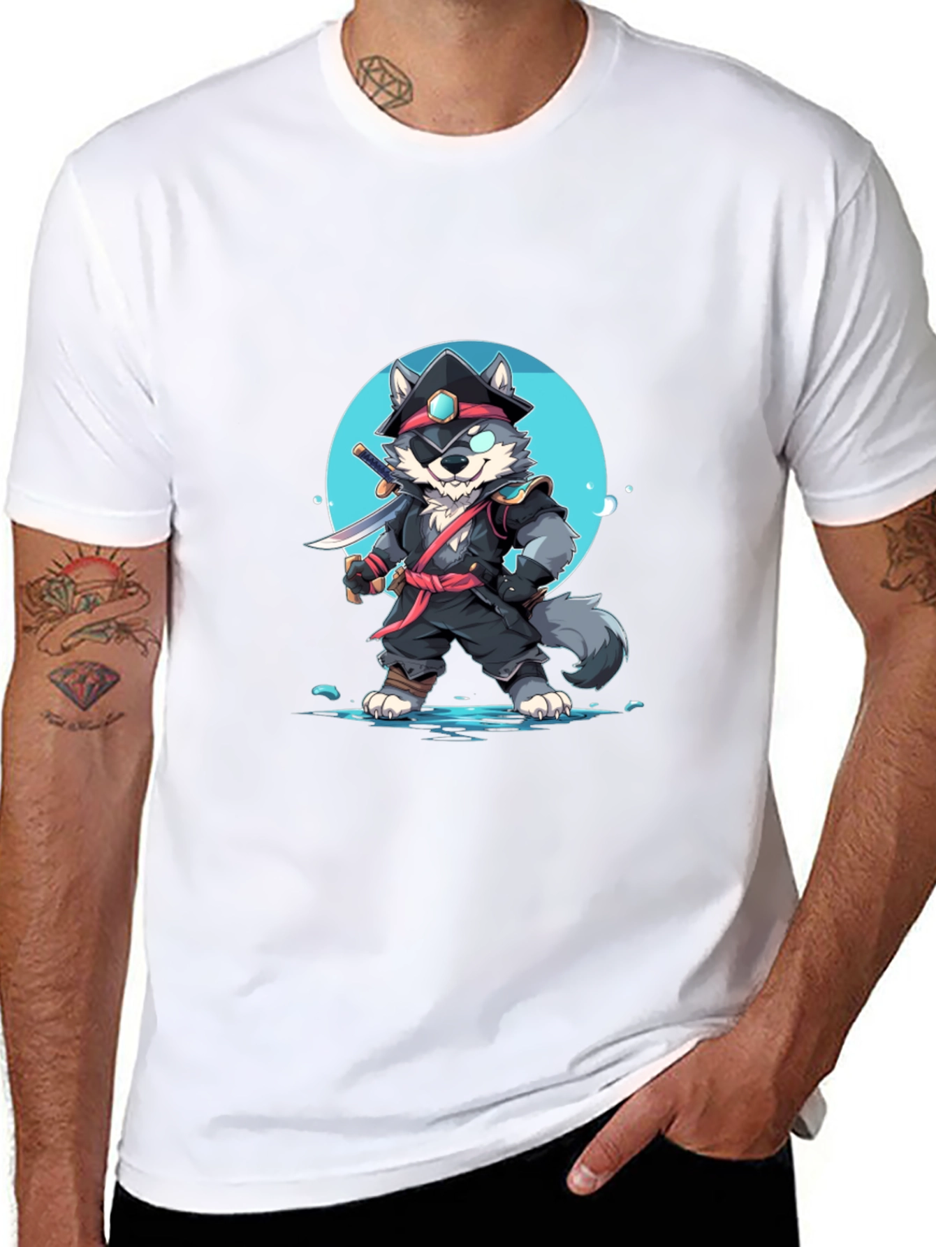 Ninja Wolf Graphic T-Shirt