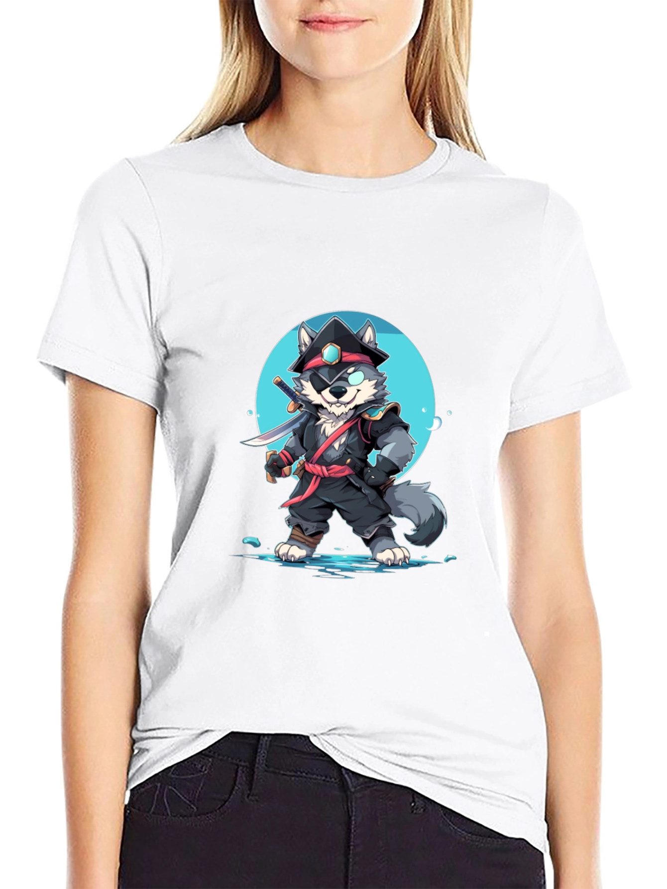 Ninja Wolf Graphic T-Shirt