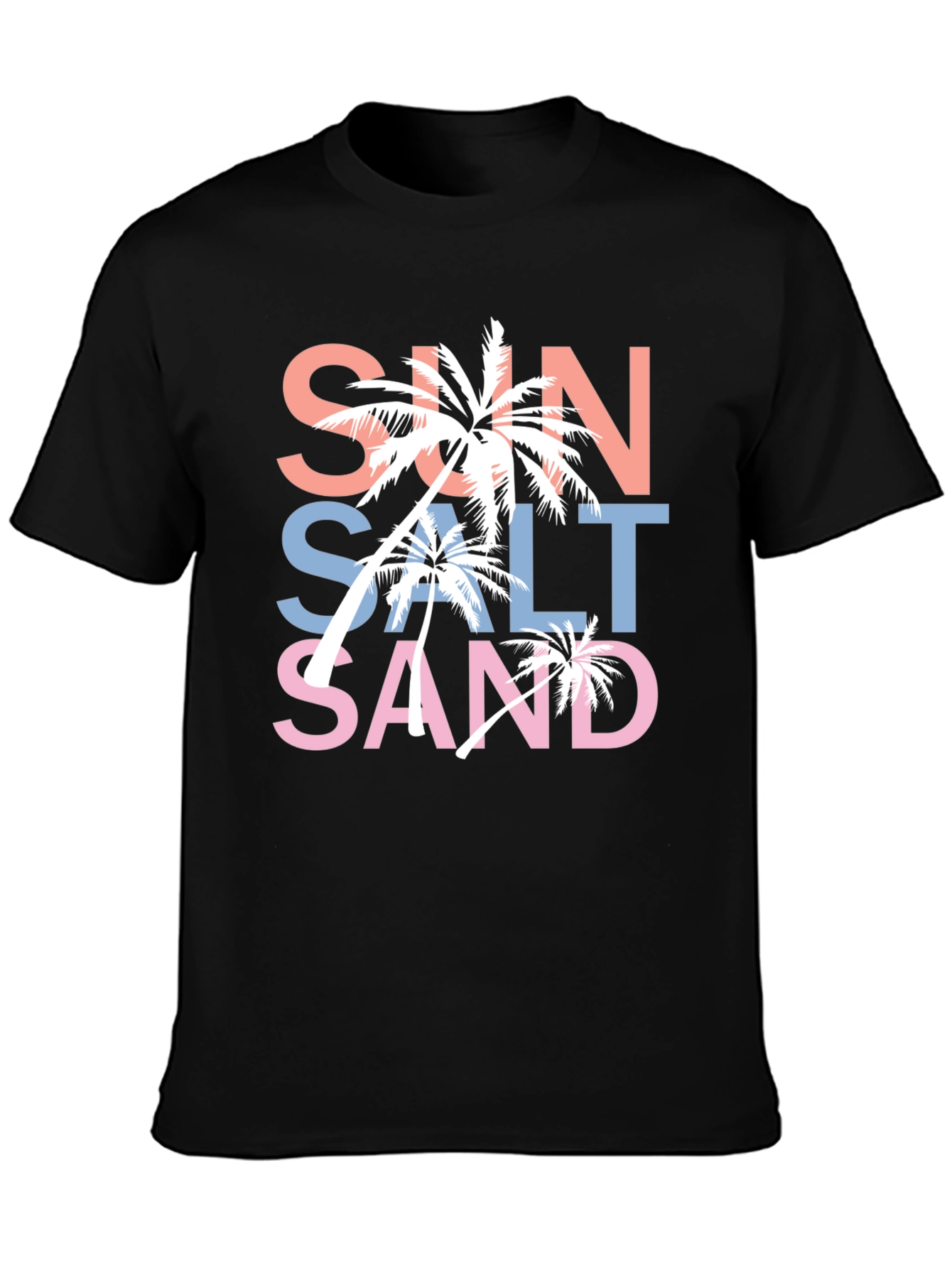 Sun Salt Sand Graphic T-Shirt Black