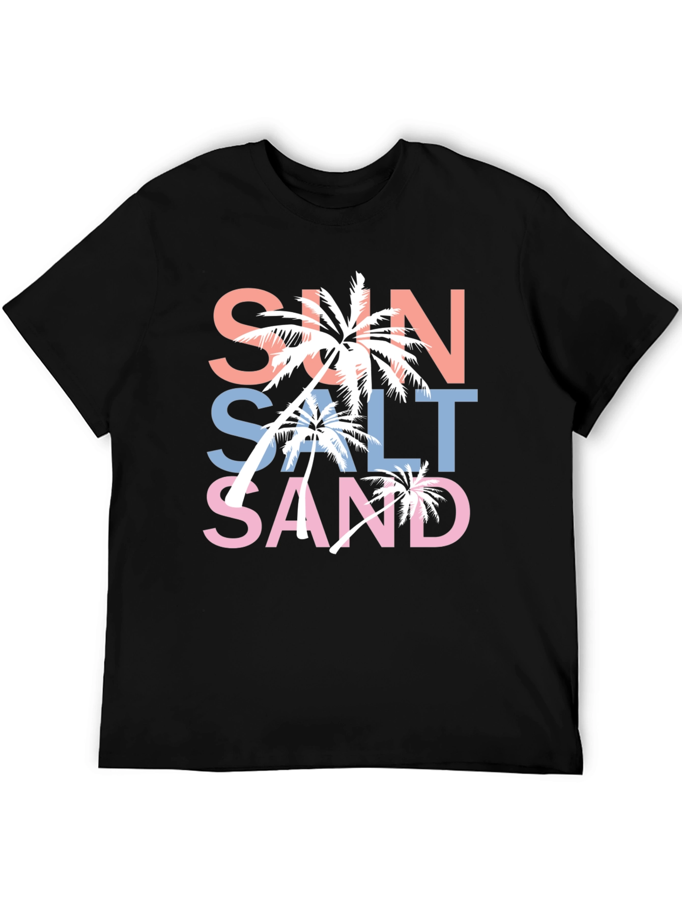Sun Salt Sand Graphic T-Shirt Black