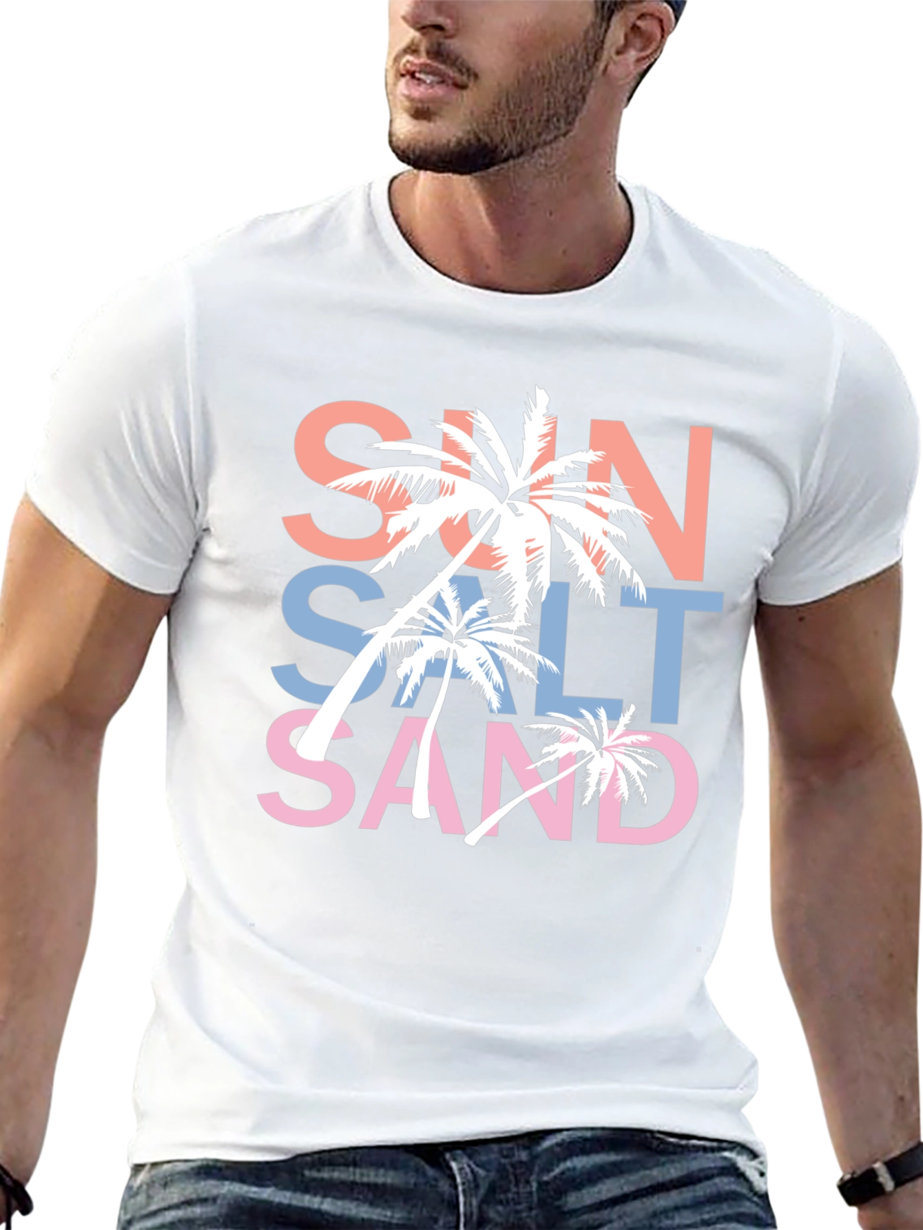 Sun Salt Sand Graphic T-Shirt Black