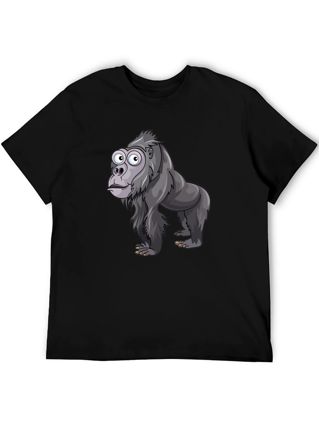 Funny Gorilla Graphic T-Shirt - Black