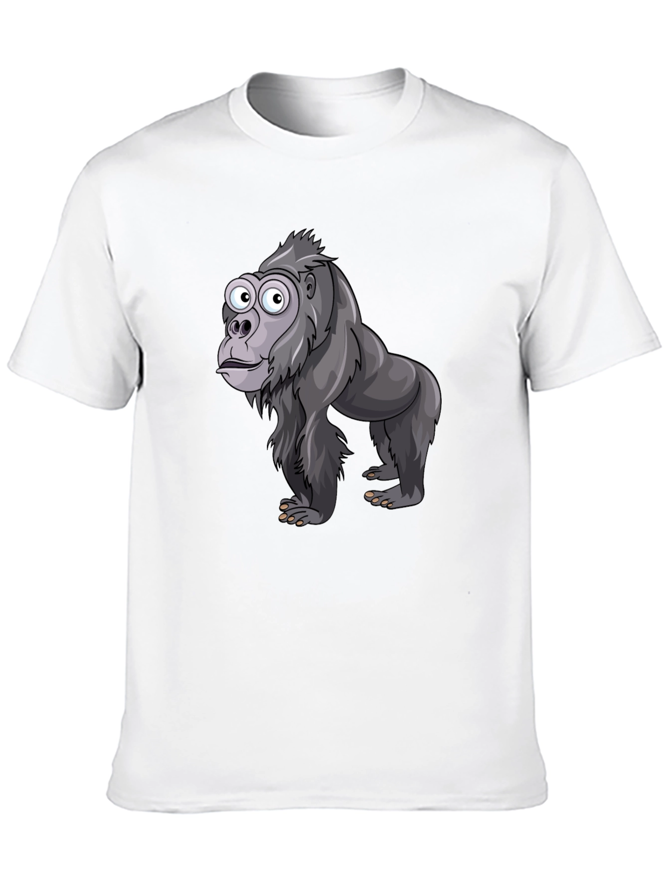Funny Gorilla Graphic T-Shirt - Black