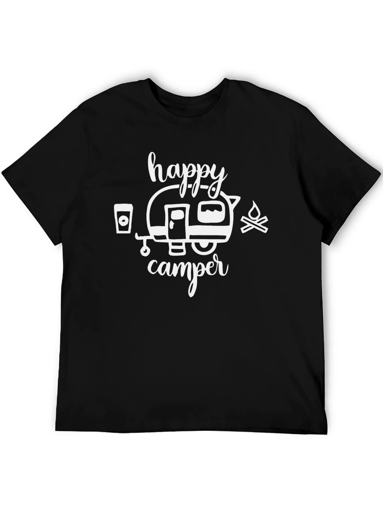 Happy Camper Graphic Tee - Camping Adventure Shirt