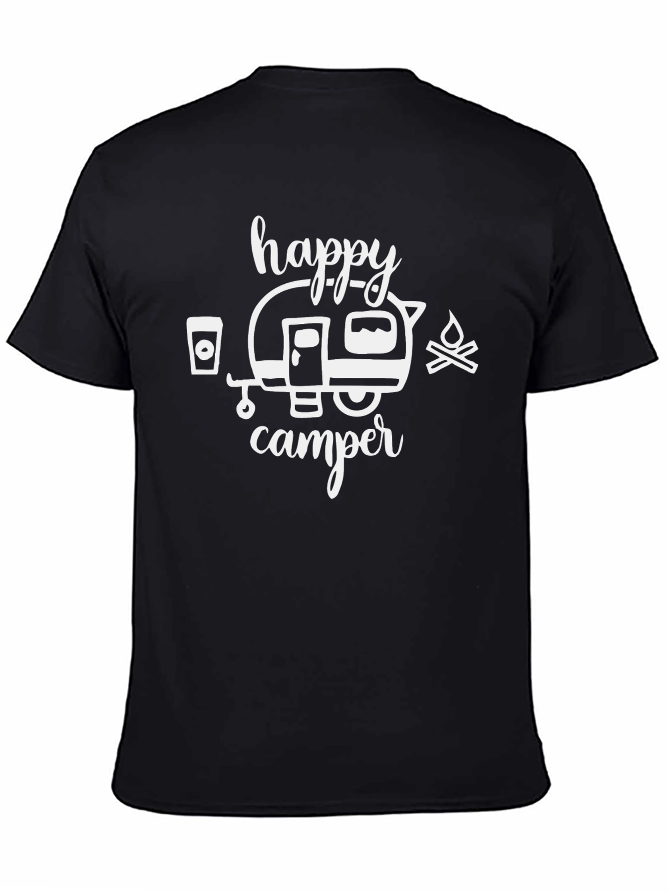 Happy Camper Graphic Tee - Camping Adventure Shirt
