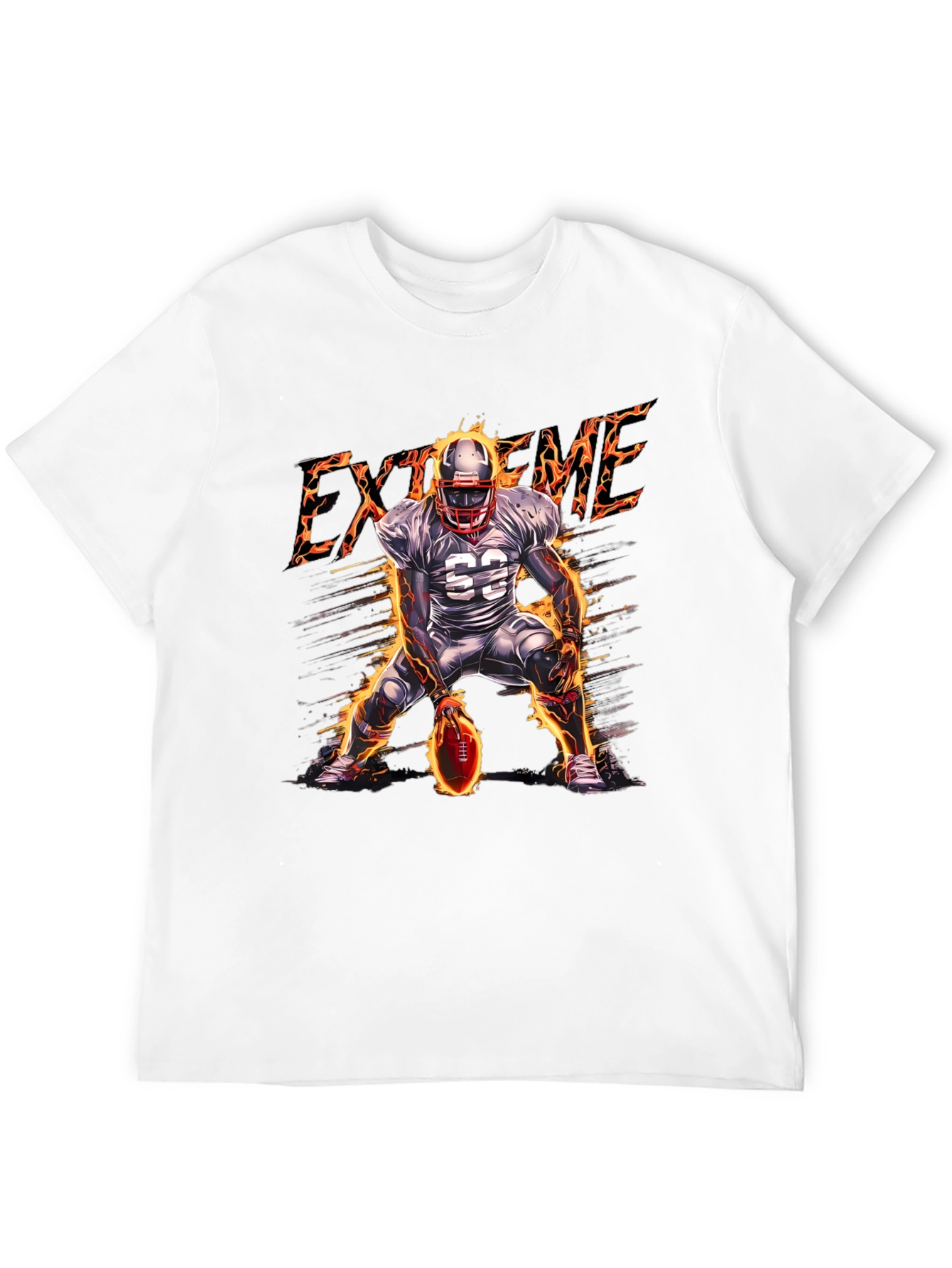 Xtreme Football Player Black T-Shirt