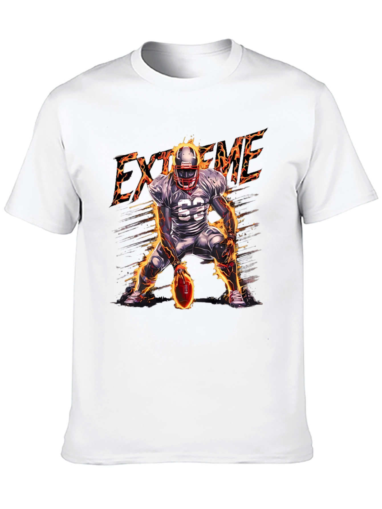 Xtreme Football Player Black T-Shirt