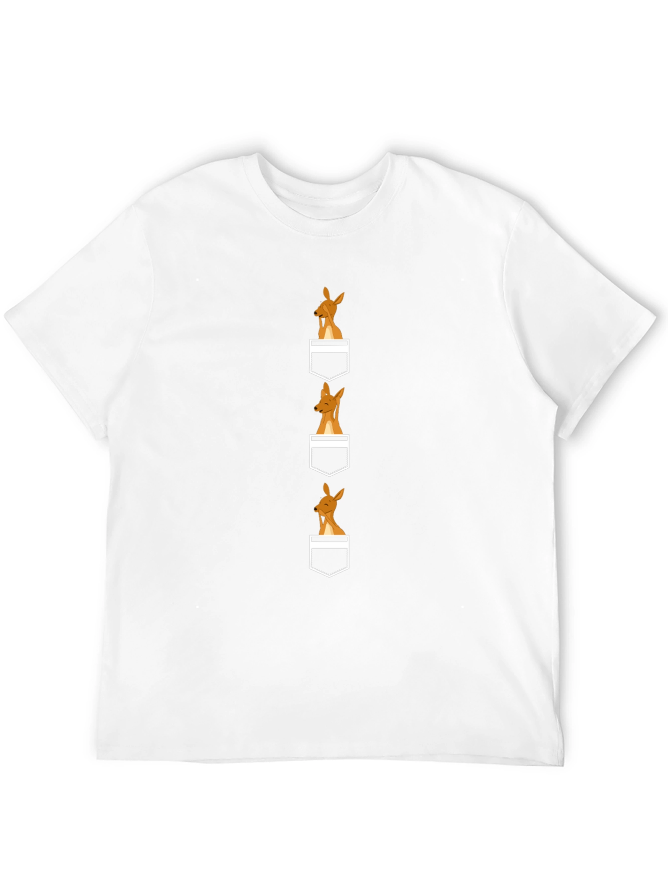 Kangaroo Pocket T-Shirt - Unique Animal Design