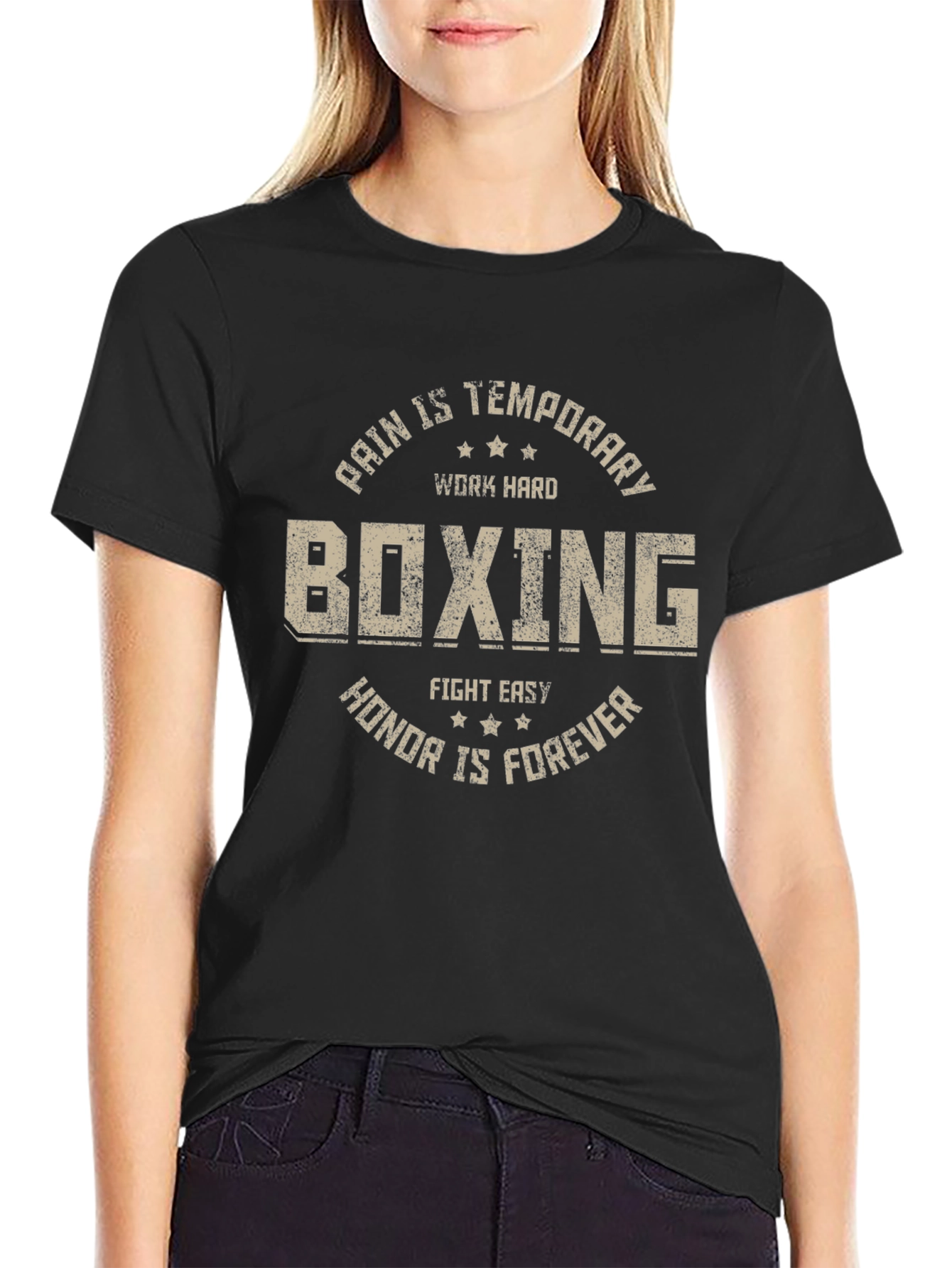 Boxing Graphic Tee - Pain is Temporary T-Shirt