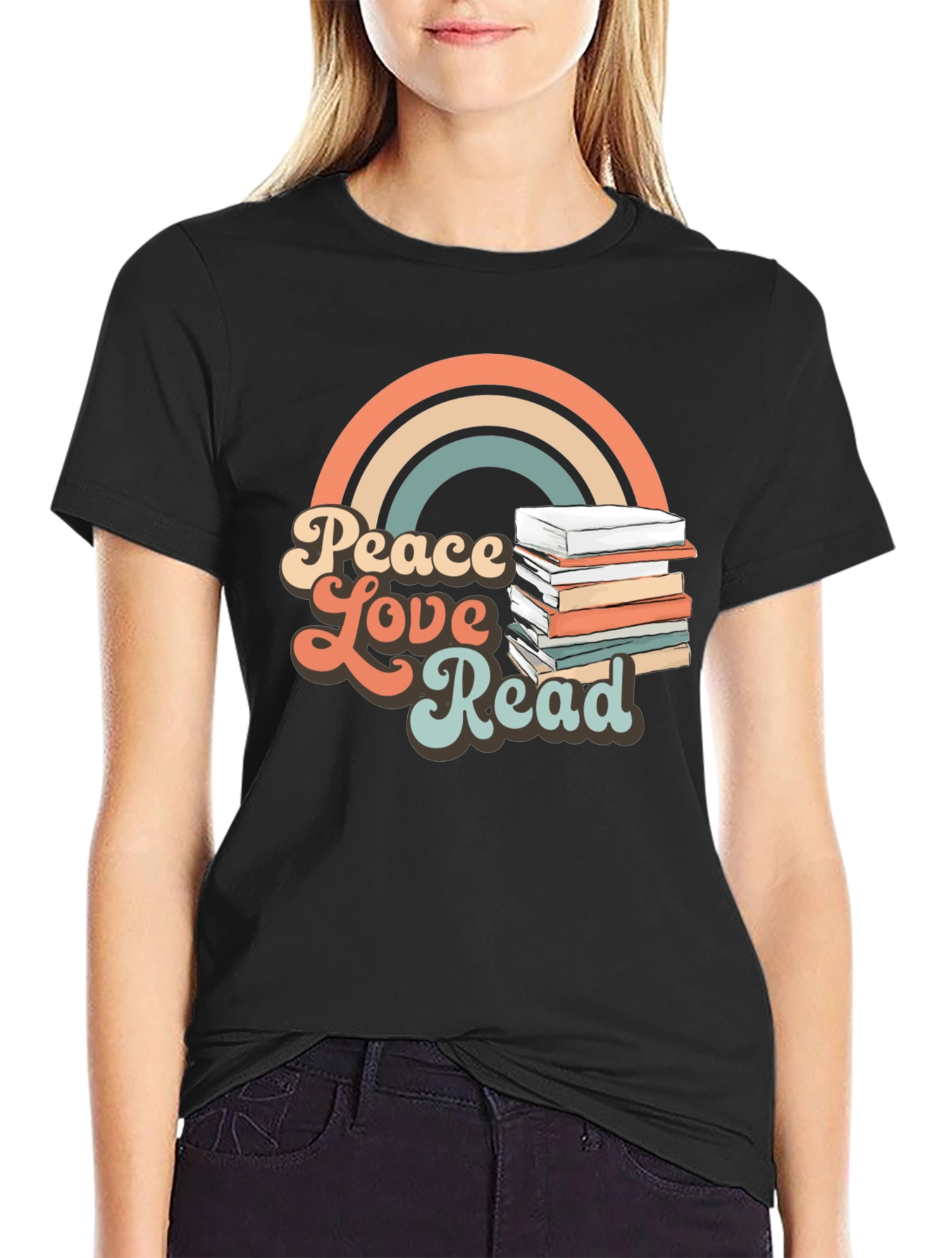 Peace Love Read T-Shirt