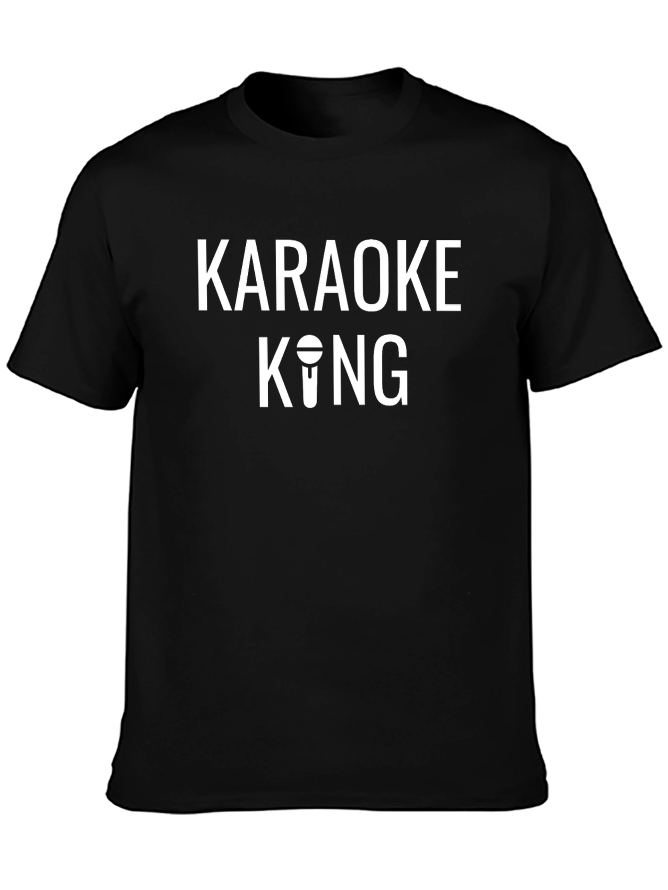 Karaoke King Black T-Shirt - Sing Your Heart Out!