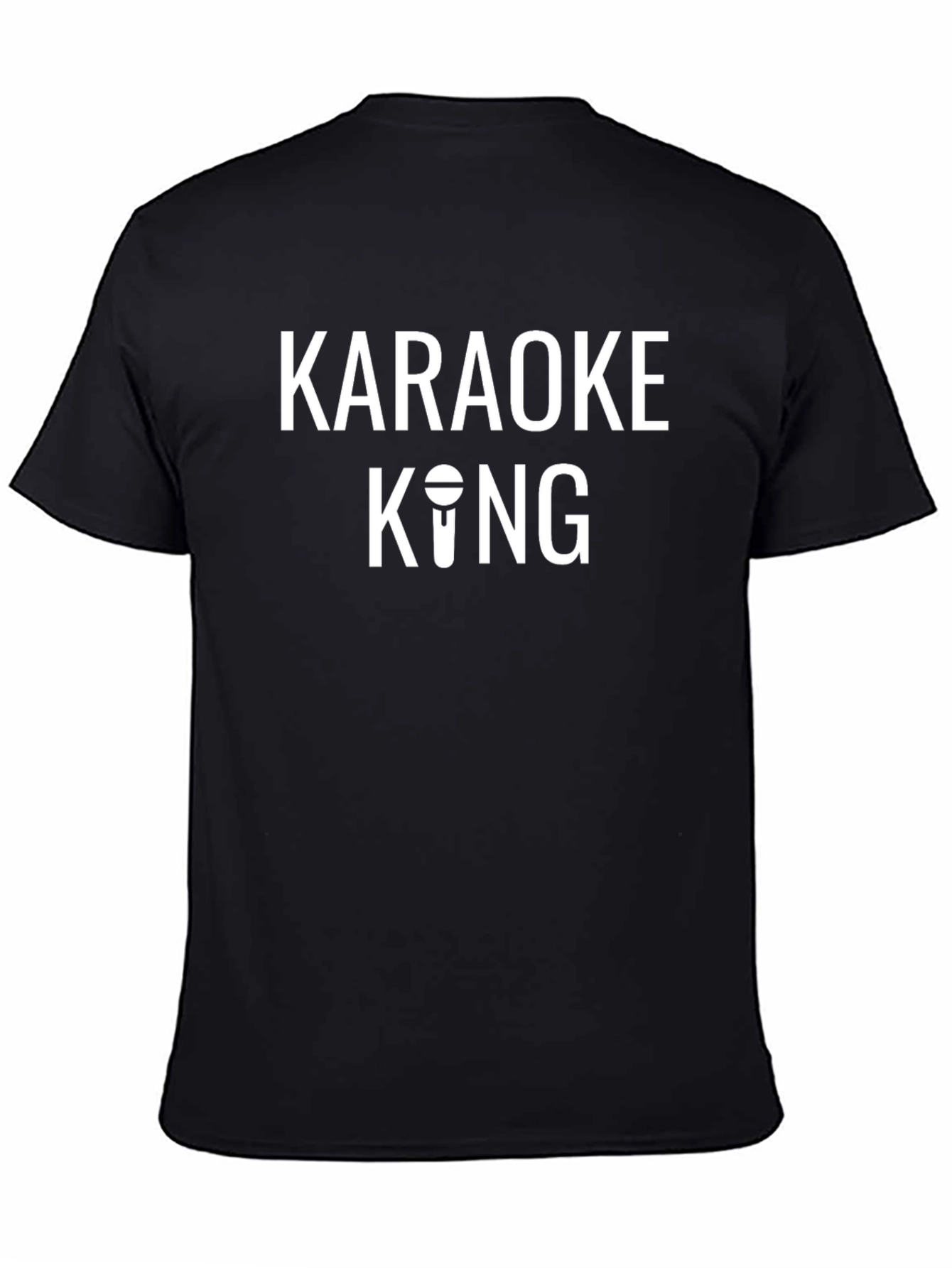 Karaoke King Black T-Shirt - Sing Your Heart Out!
