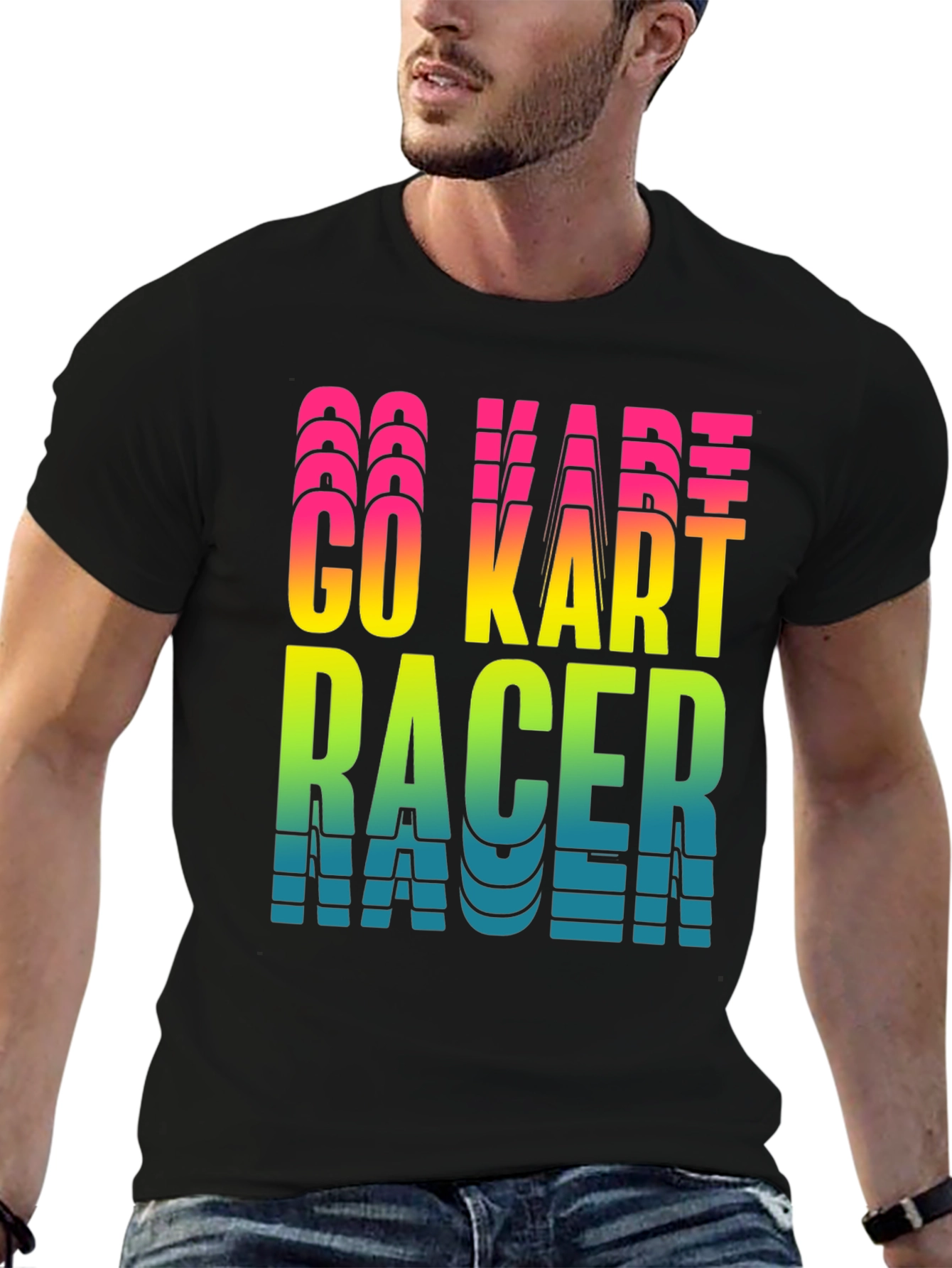 Go Kart Racer Graphic Tee - Cool Karting Shirt